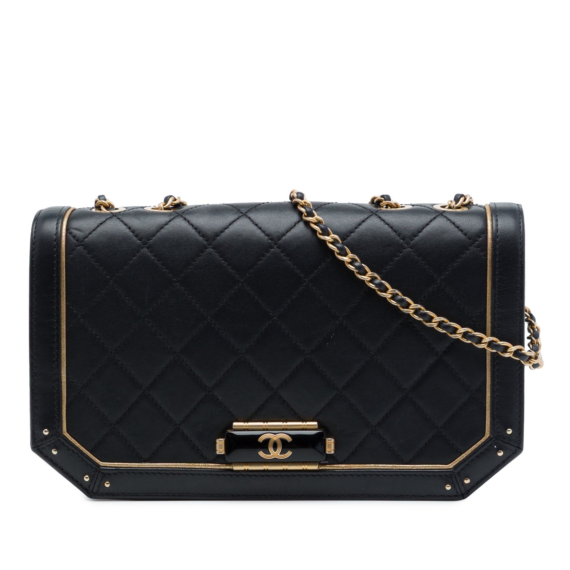 Chanel Quilted Calfskin Octagon CC Clasp Flap Size ONE SIZE - 1 Thumbnail