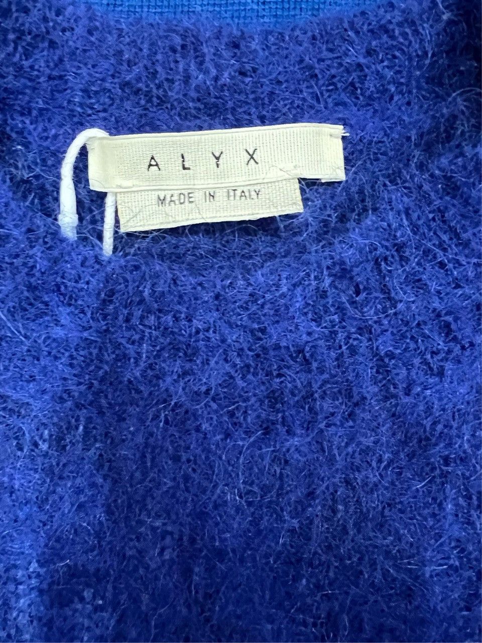 Alyx Alyx Blue & White Mohair Blend Sweater (S) Size S / US 4 / IT 40 - 2 Thumbnail