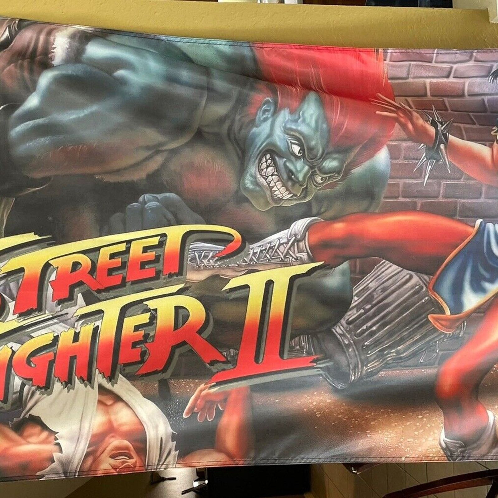 Other Street Fighter II 5ft Flag Banner Poster Turbo SNES CAPCOM | Grailed