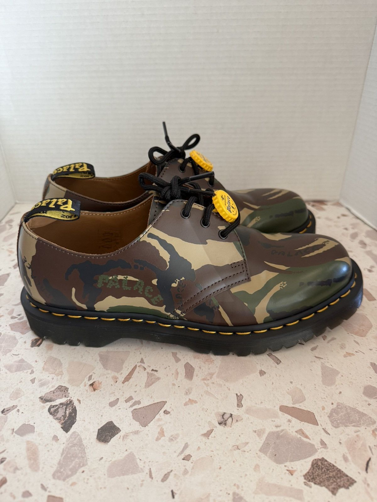 Dr. Martens × Palace Palace Woodland Camo Dr Martens 1461 Sz 10 