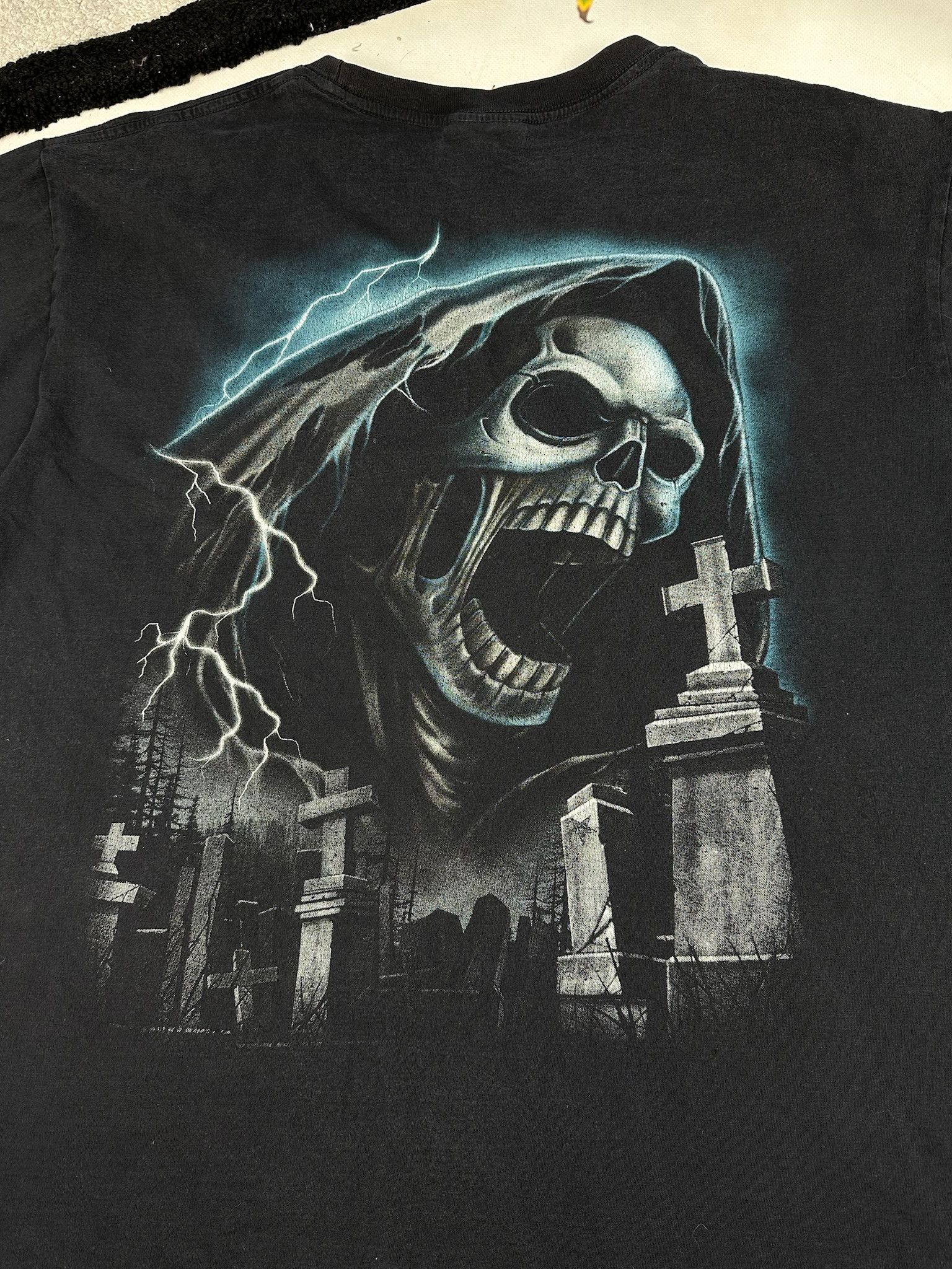 Affliction Vintage Skull Death Y2K Skeleton Spiral Style Tee Size US L / EU 52-54 / 3 - 5 Thumbnail