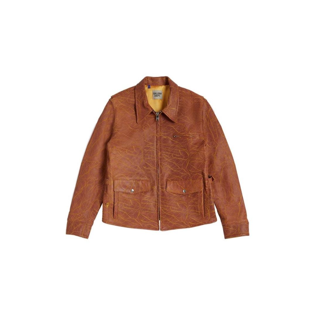 Gallery Dept. o1mle0226 Broadway Billy Leather Jacket in Tan Size US S / EU 44-46 / 1 - 1 Thumbnail