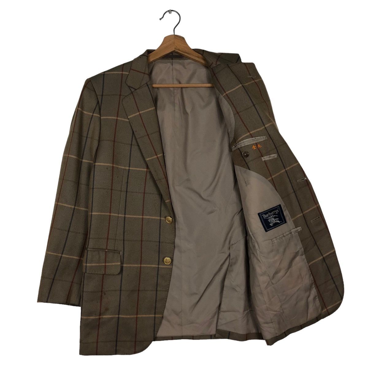 Burberry Vintage Burberrys Double Breasts Jackets Coat Tartan Design Size US M / EU 48-50 / 2 - 11 Thumbnail