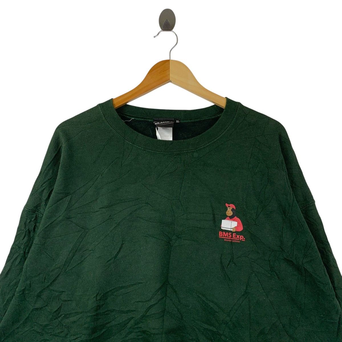 Beams Plus BEAMS T PLUS “BMS Exp. Delivery Service” Sweatshirt Green Size US XL / EU 56 / 4 - 2 Thumbnail