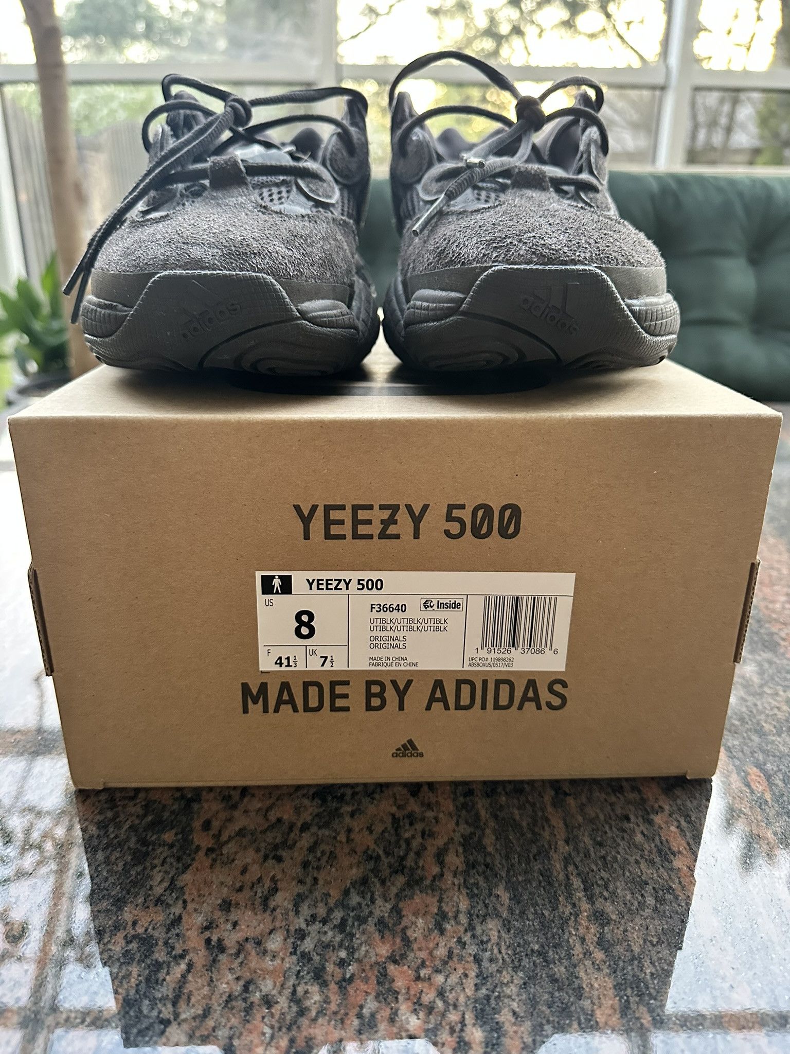 Adidas × Yeezy Adidas Yezzy Boost 500 Utility Black Size US 8 / EU 41 - 4 Thumbnail