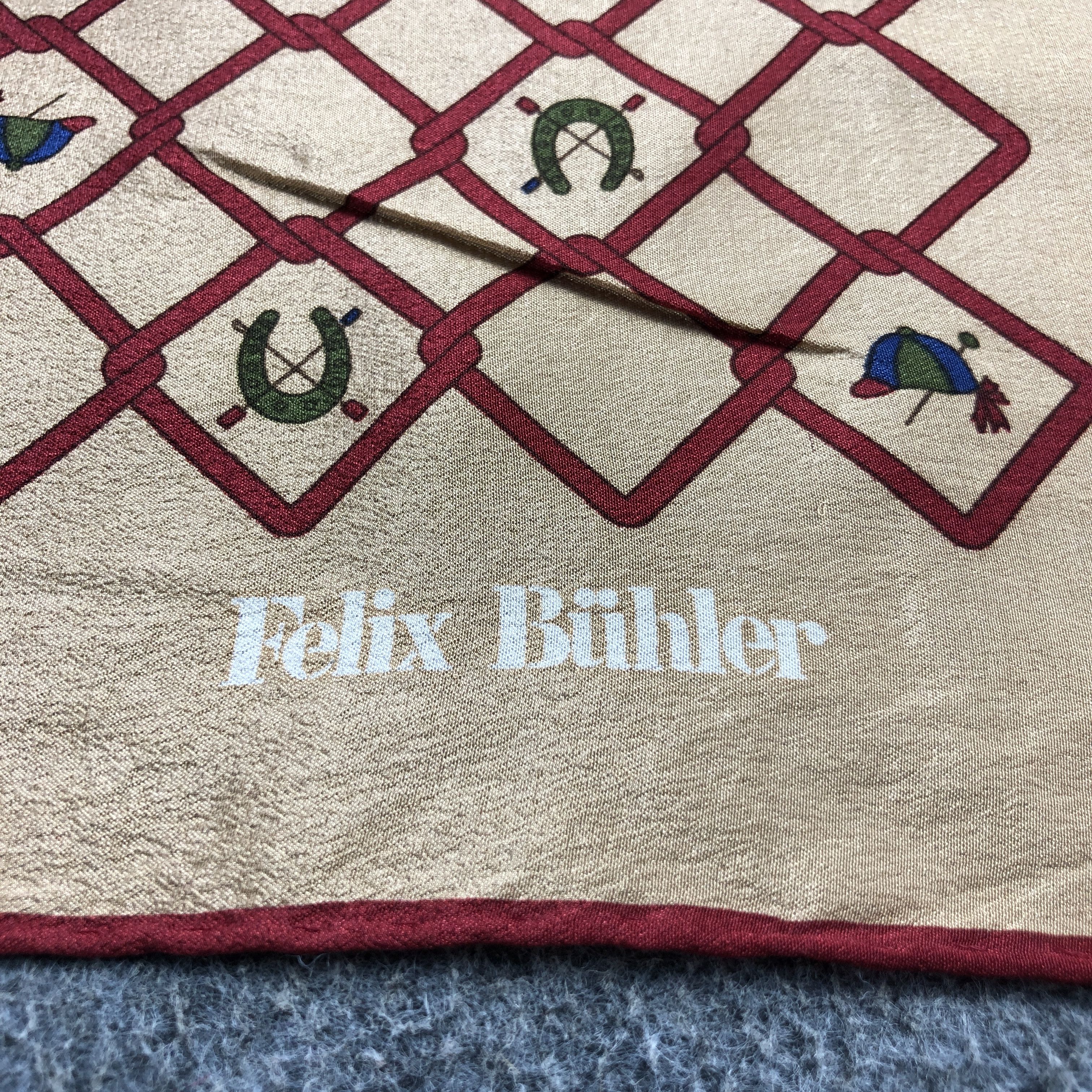Vintage Felix Buhler Hand Rolled Silk Scarf M1057 Size ONE SIZE - 4 Thumbnail