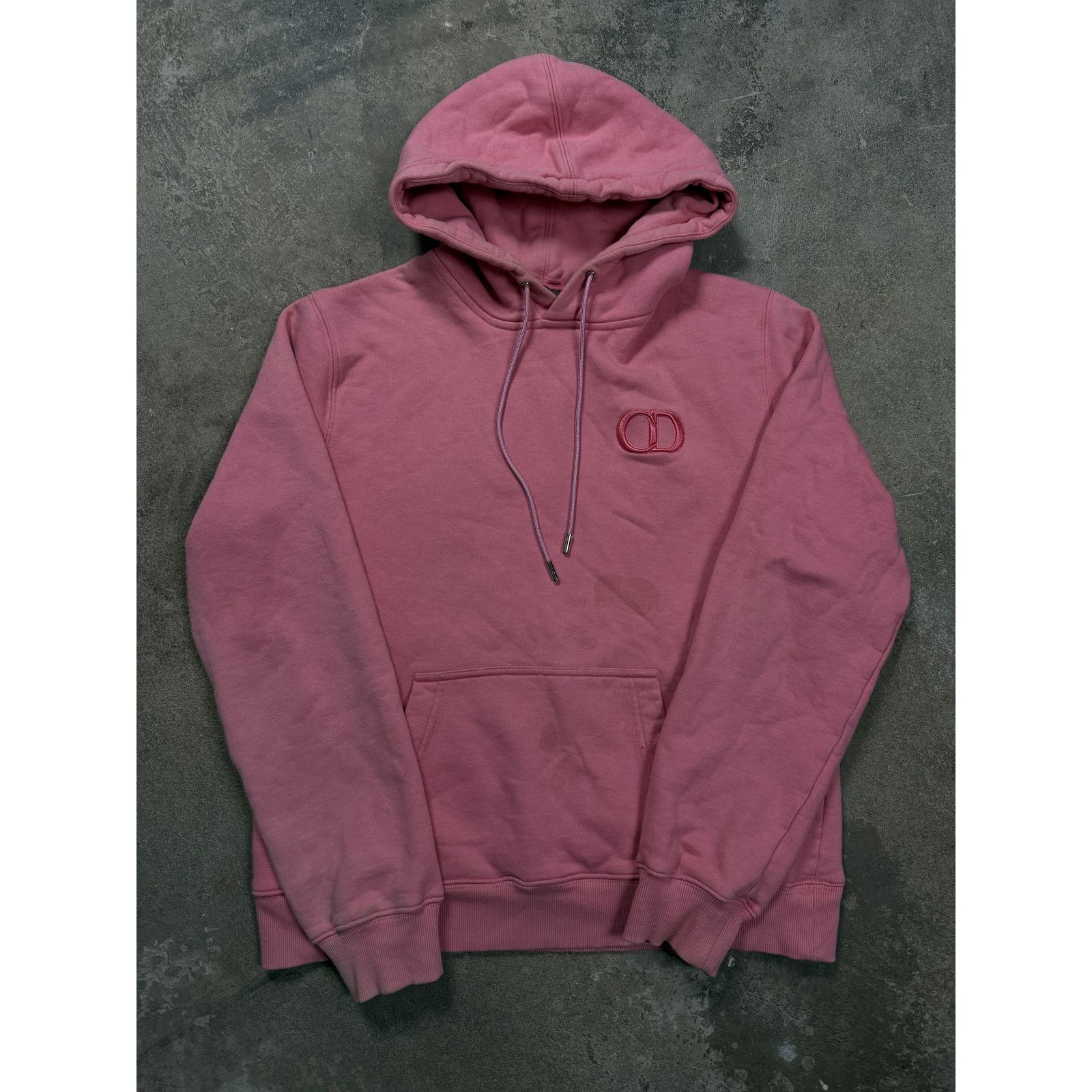 Dior Dior CD Logo Hoodie Pink Used XL Grailed
