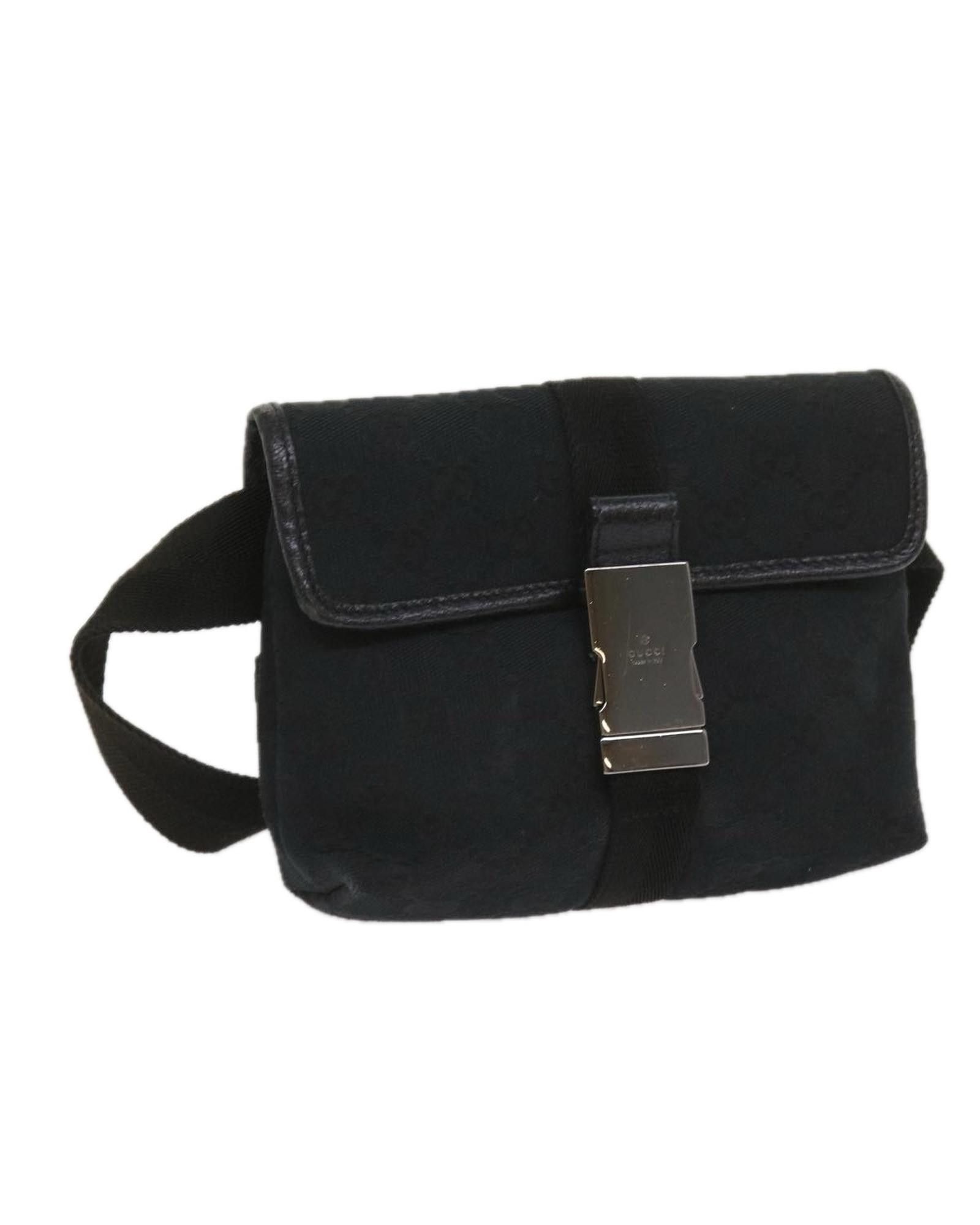image of Gucci Luxury GG Canvas Shoulder Bag in Black, Women's