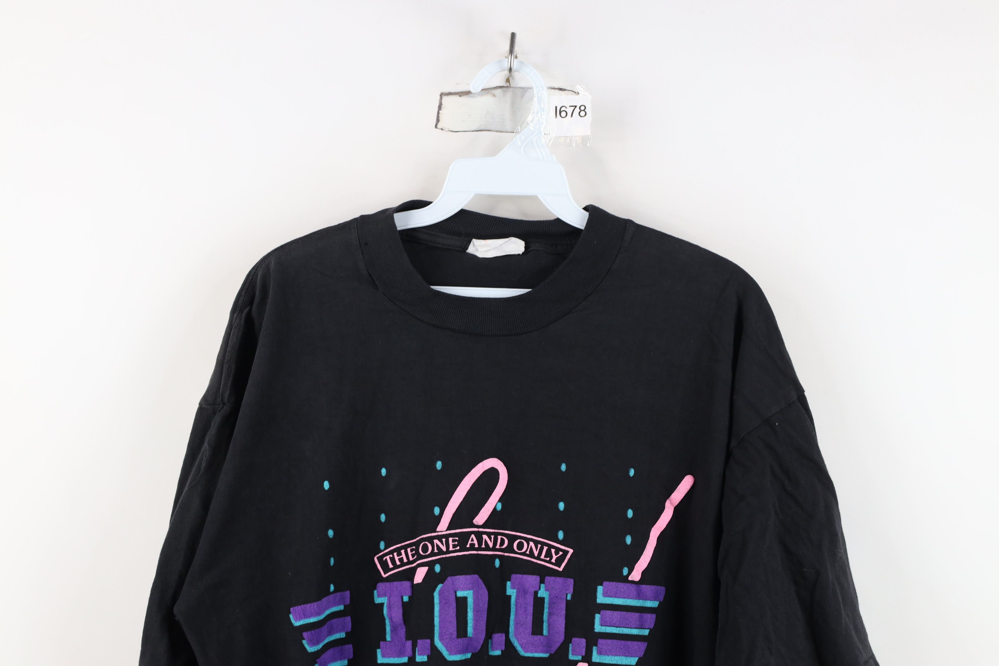 Vintage Vintage 90s IOU Skateboarding Spell Out Legend T-Shirt Black Size US L / EU 52-54 / 3 - 2 Thumbnail