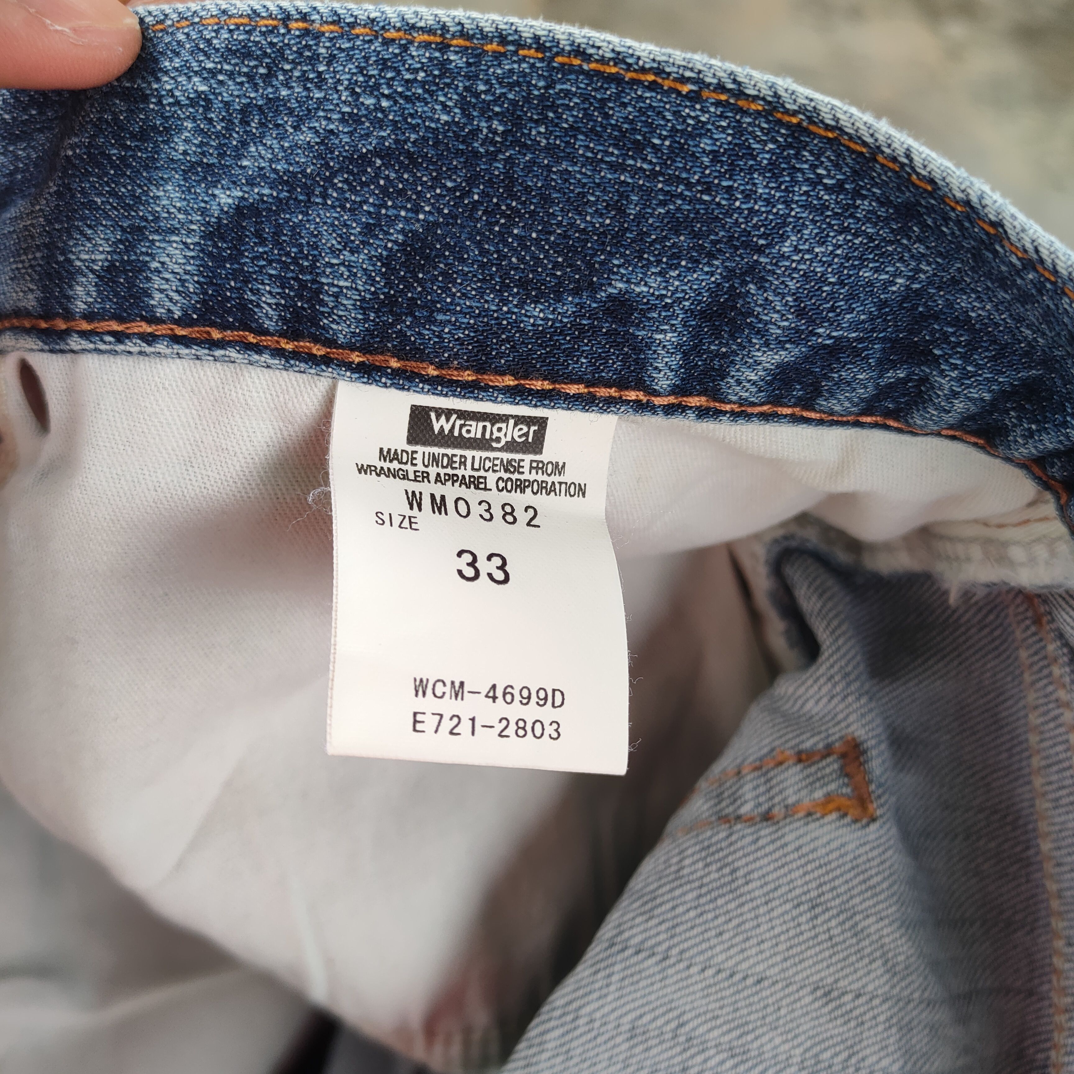 Wrangler W34 VINTAGE WRANGLER FADED MUDWASHER RIPPED DENIM JEAN PANTS Size US 34 / EU 50 - 12 Thumbnail