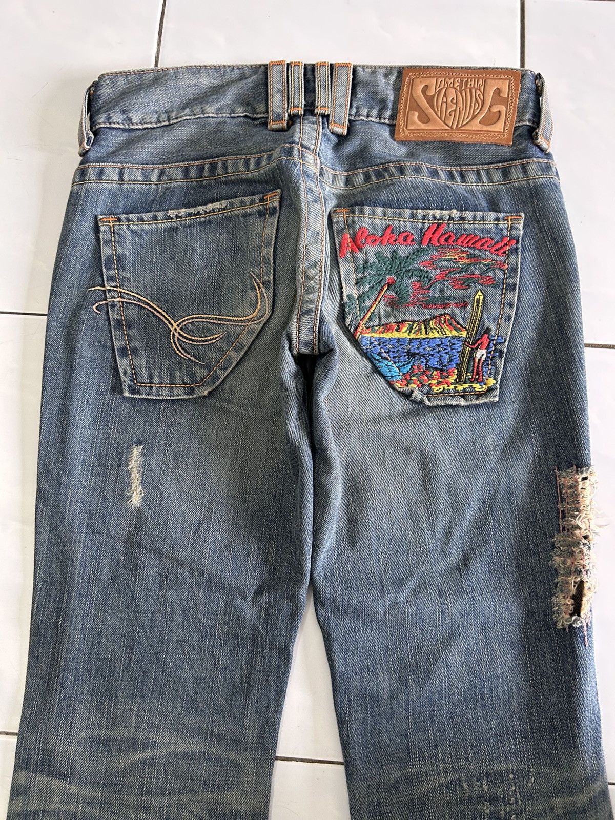 Japanese Brand × Vintage Vintage Japanese EDWIN Something bush pant flare Jeans Size US 29 - 13 Thumbnail
