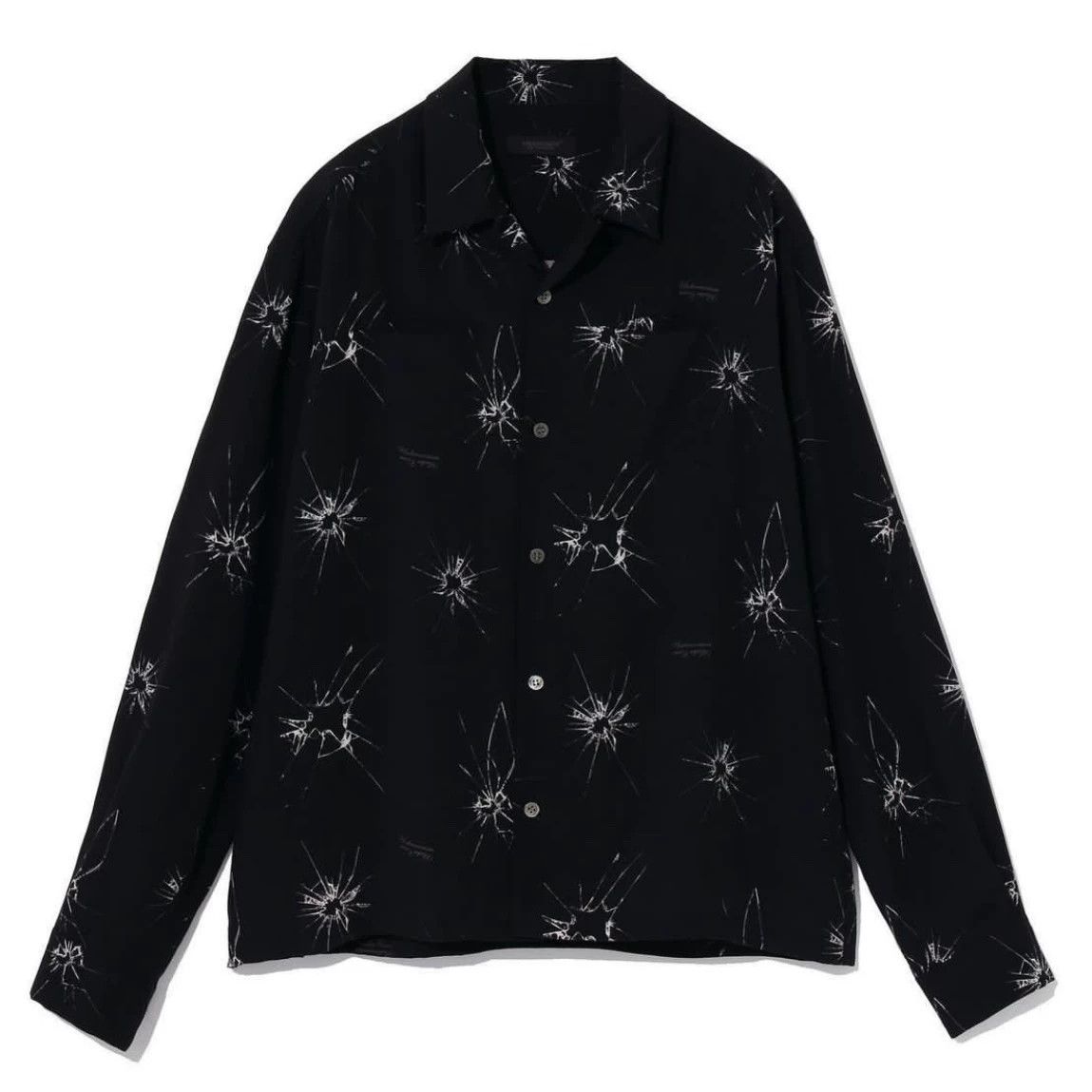 Undercover Undercover 20ss Cuban Collar Spider Web Glass Shirt Black 2 Size US M / EU 48-50 / 2 - 2 Thumbnail