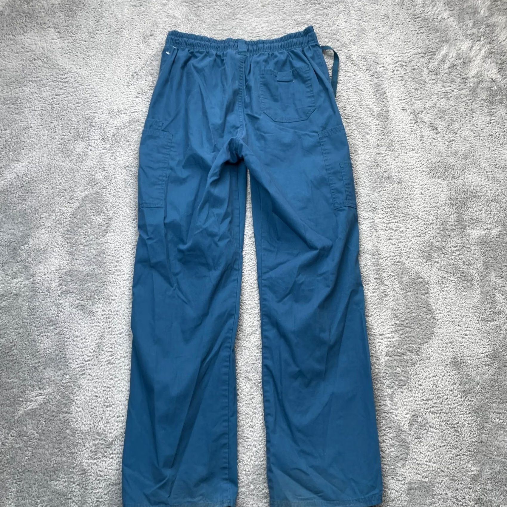 Dickies Dickies Pants Mens Small Blue EDS Signature Scrubs Cargo Pockets Straight Leg Size US 29 - 2 Thumbnail