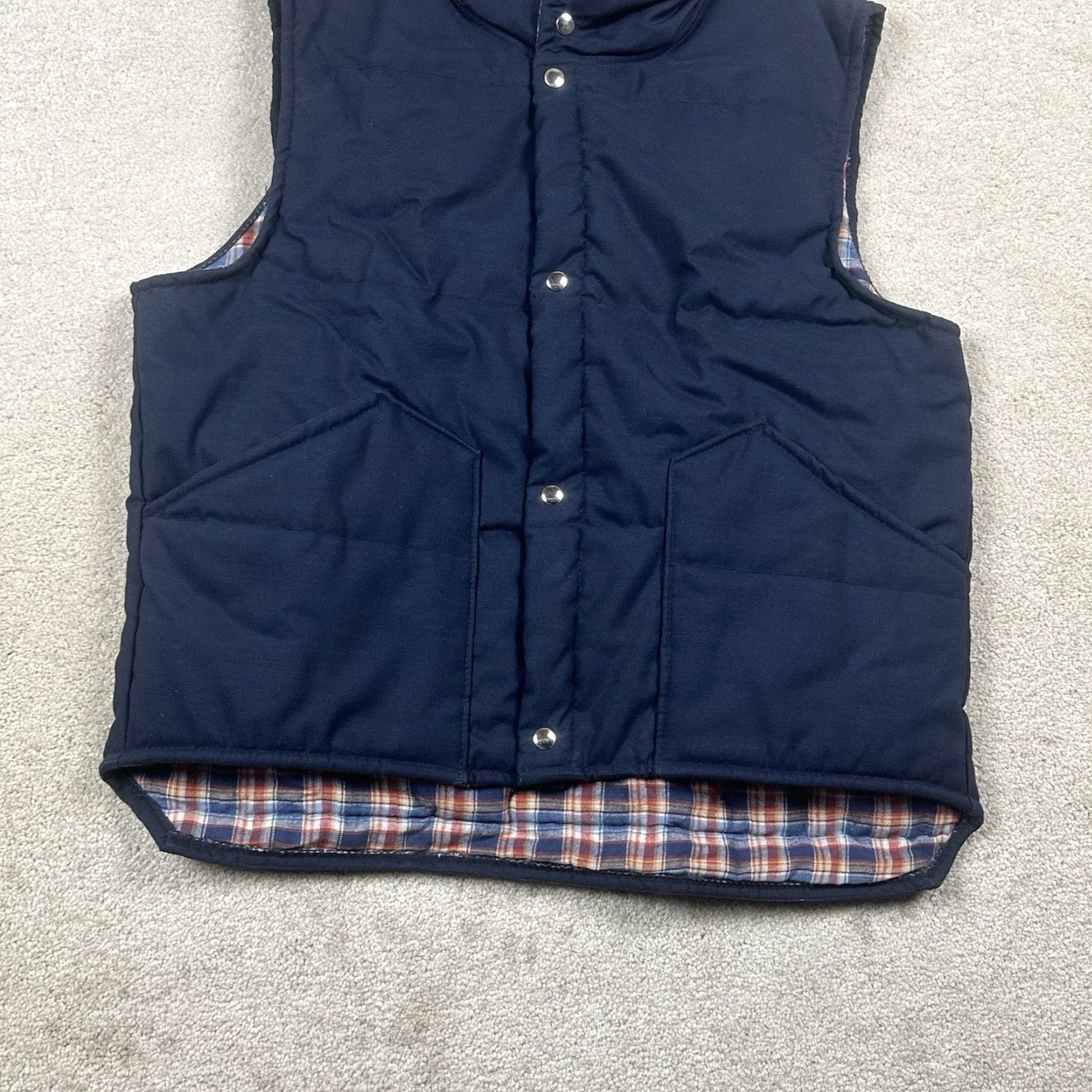 Vintage VINTAGE Wear-Guard Puffer Vest Mens Medium Blue Brown Plaid 80s USA Quilted Size US M / EU 48-50 / 2 - 4 Thumbnail