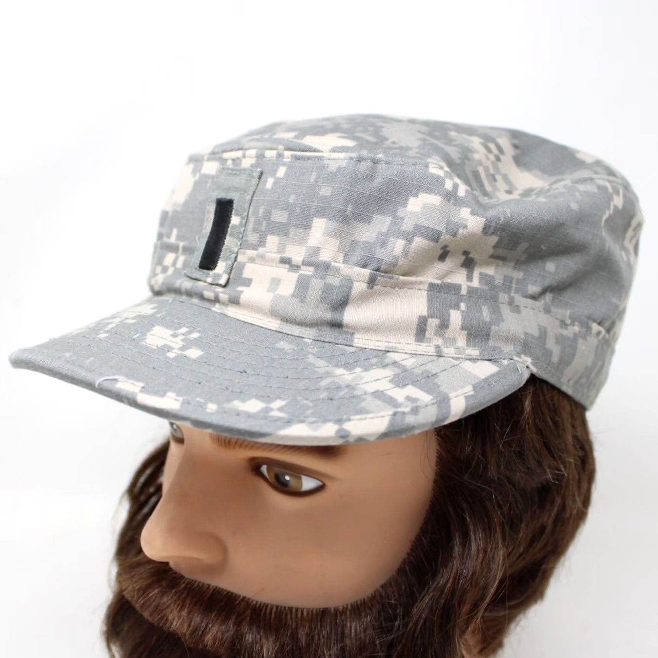Vintage US Army Patrol Hat Adult 7 3/8 Green Digital Camo Camouflage Bernard Cap Size ONE SIZE - 2 Thumbnail