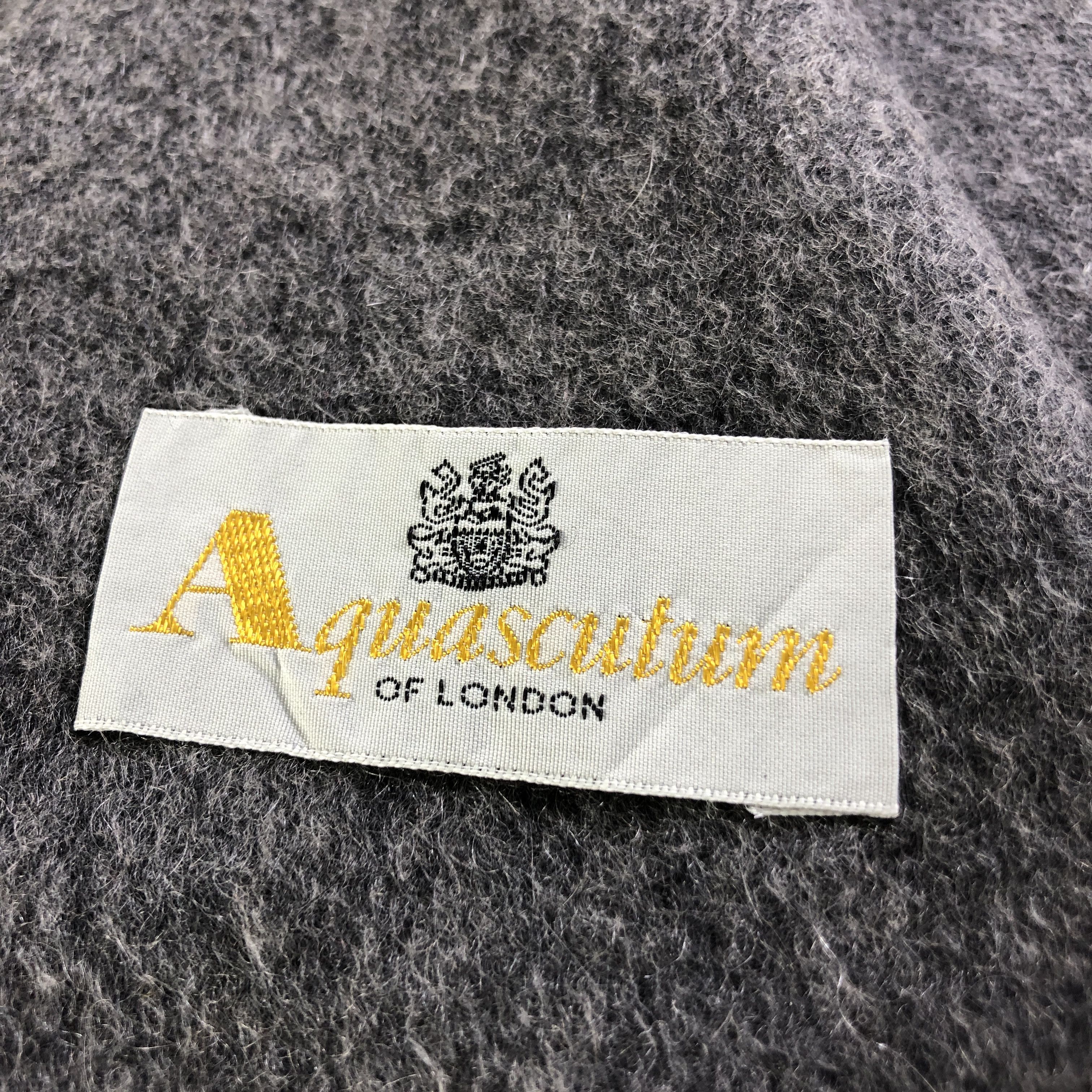 Aquascutum Aquascutum Plain Cashmere Scarf Muffler Neckwear V2688 Size ONE SIZE - 5 Thumbnail