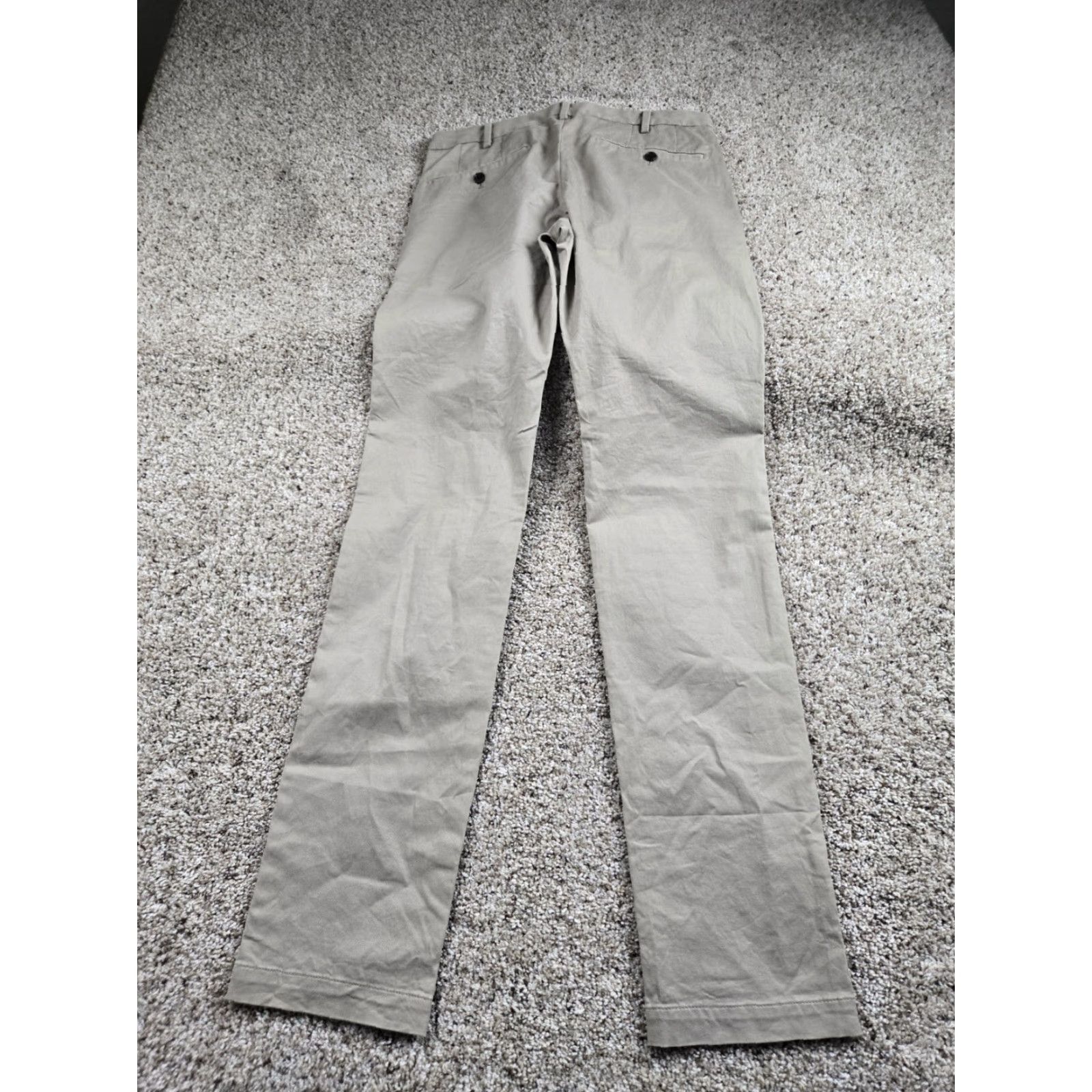Uniqlo Uniqlo Chino Pants Slim Beig e 30X34 Mens Straight Leg Stretch Casual Business Size US 30 / EU 46 - 5 Thumbnail