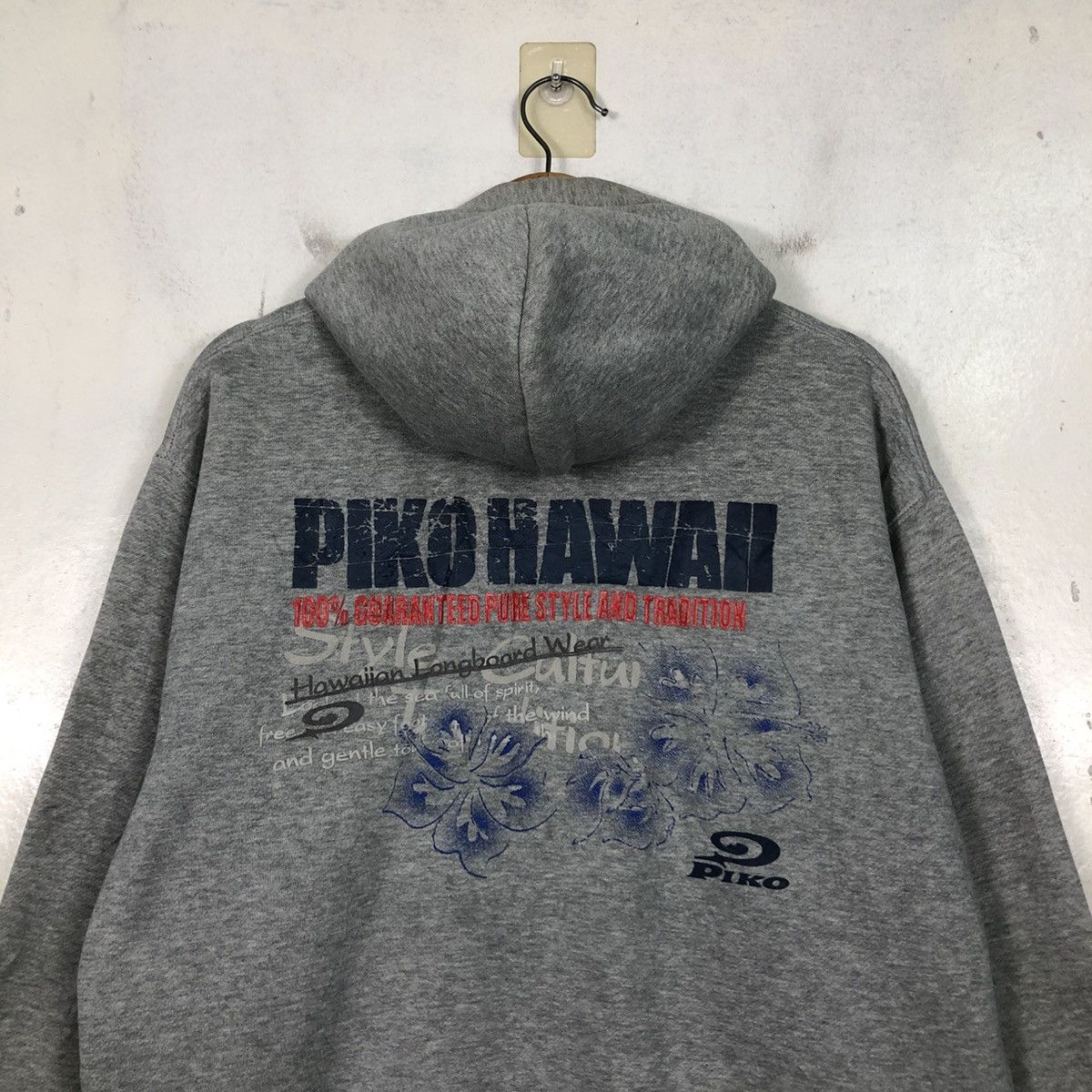 Japanese Brand 📌Piko Hawaii Zipper Hoodie Big Logo Design Size US L / EU 52-54 / 3 - 11 Thumbnail