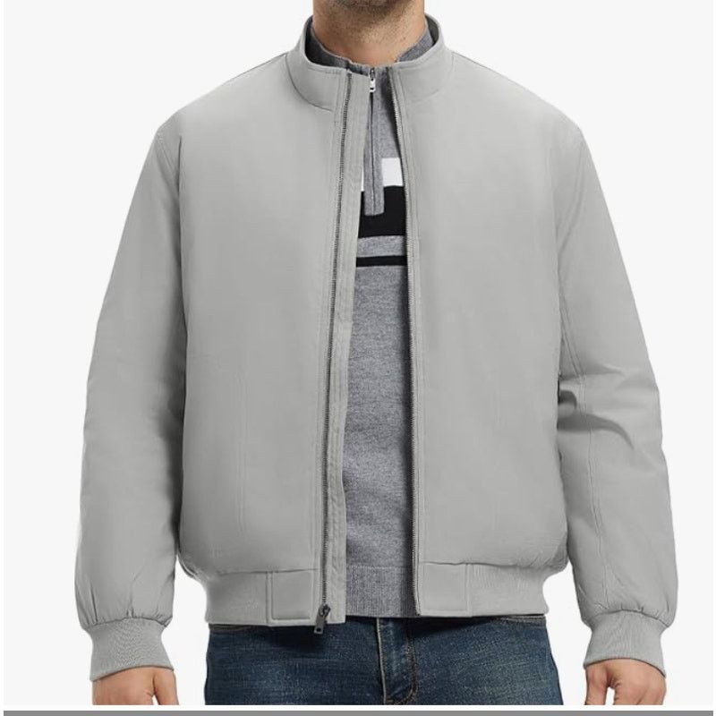 The Unbranded Brand Men's Bomber Jacket Water Resistant Quilted Coat SIZE 3XL Size US XXL / EU 58 / 5 - 3 Thumbnail