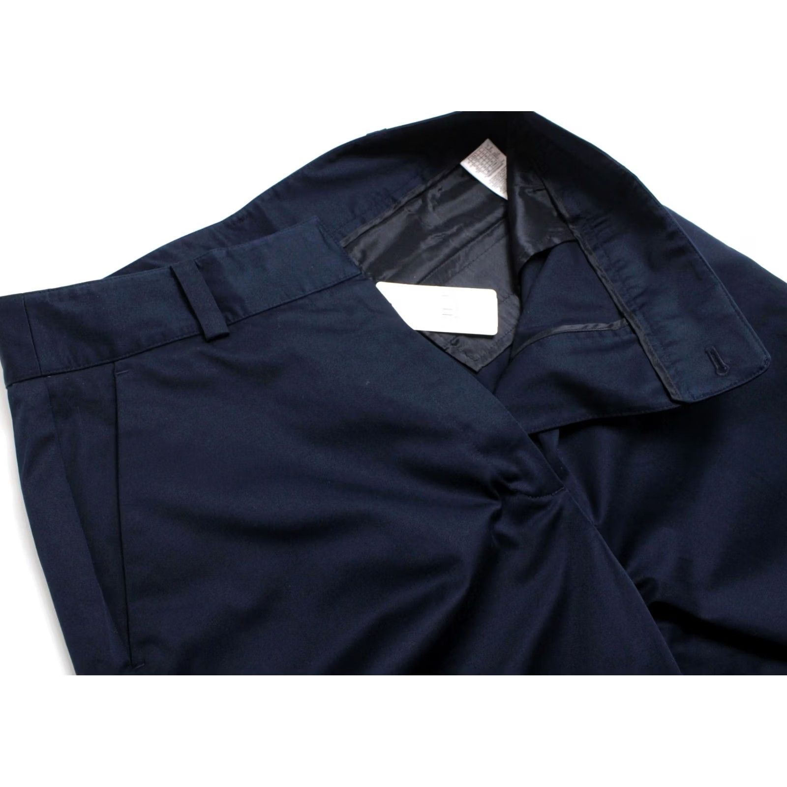 Brooks Brothers BROOKS BROTHERS Red Fleece Trousers Women UK 14 Straight Zip Dark Blue Trousers Size 36" / US 14 / IT 50 - 4 Thumbnail