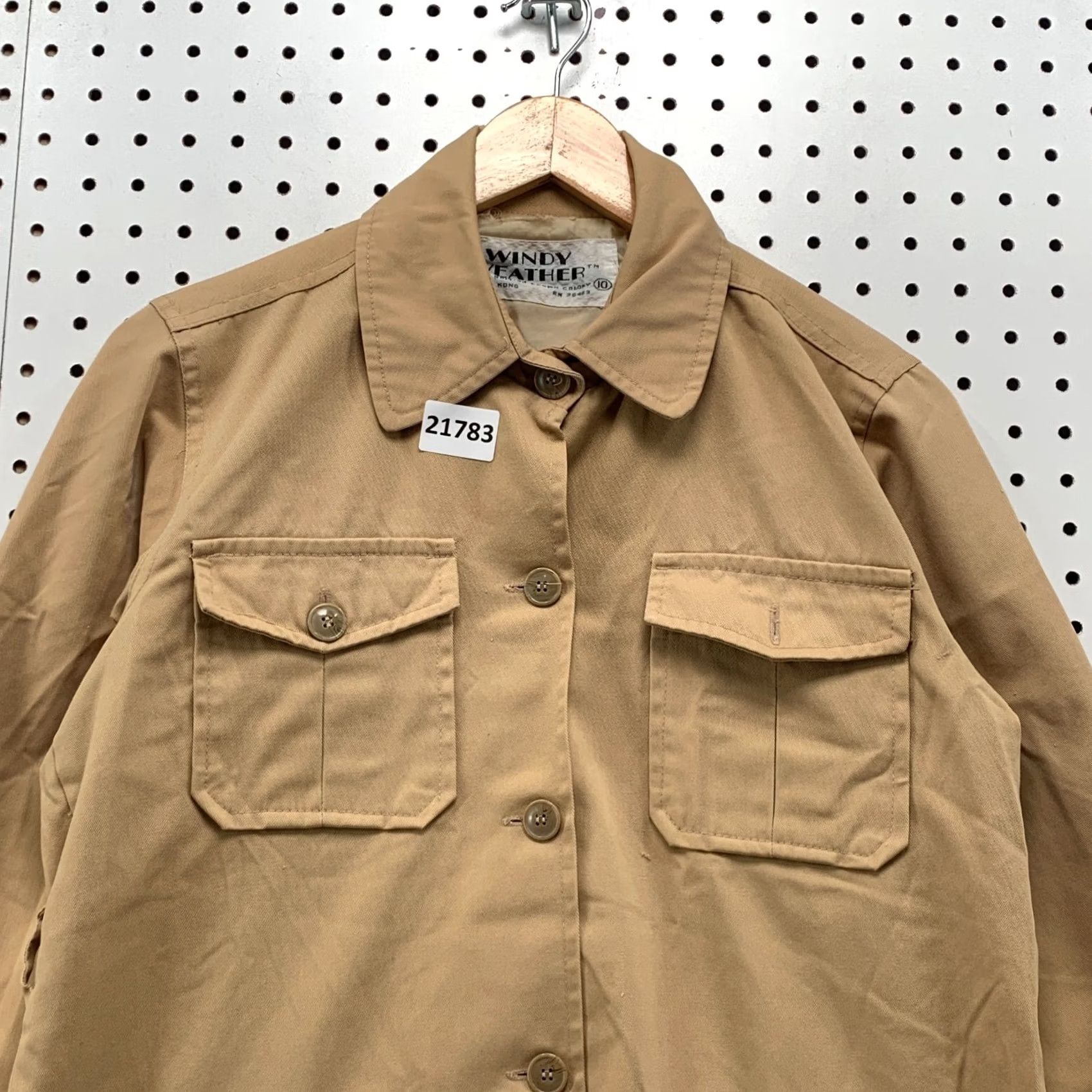Vintage VINTAGE Windy Weather Womens Button Coat Overcoat 19x28 Made In UK Brown Windy Weather Womens Coat 1940s 50s 60s Mens Womens Girls Size L / US 10 / IT 46 - 2 Thumbnail