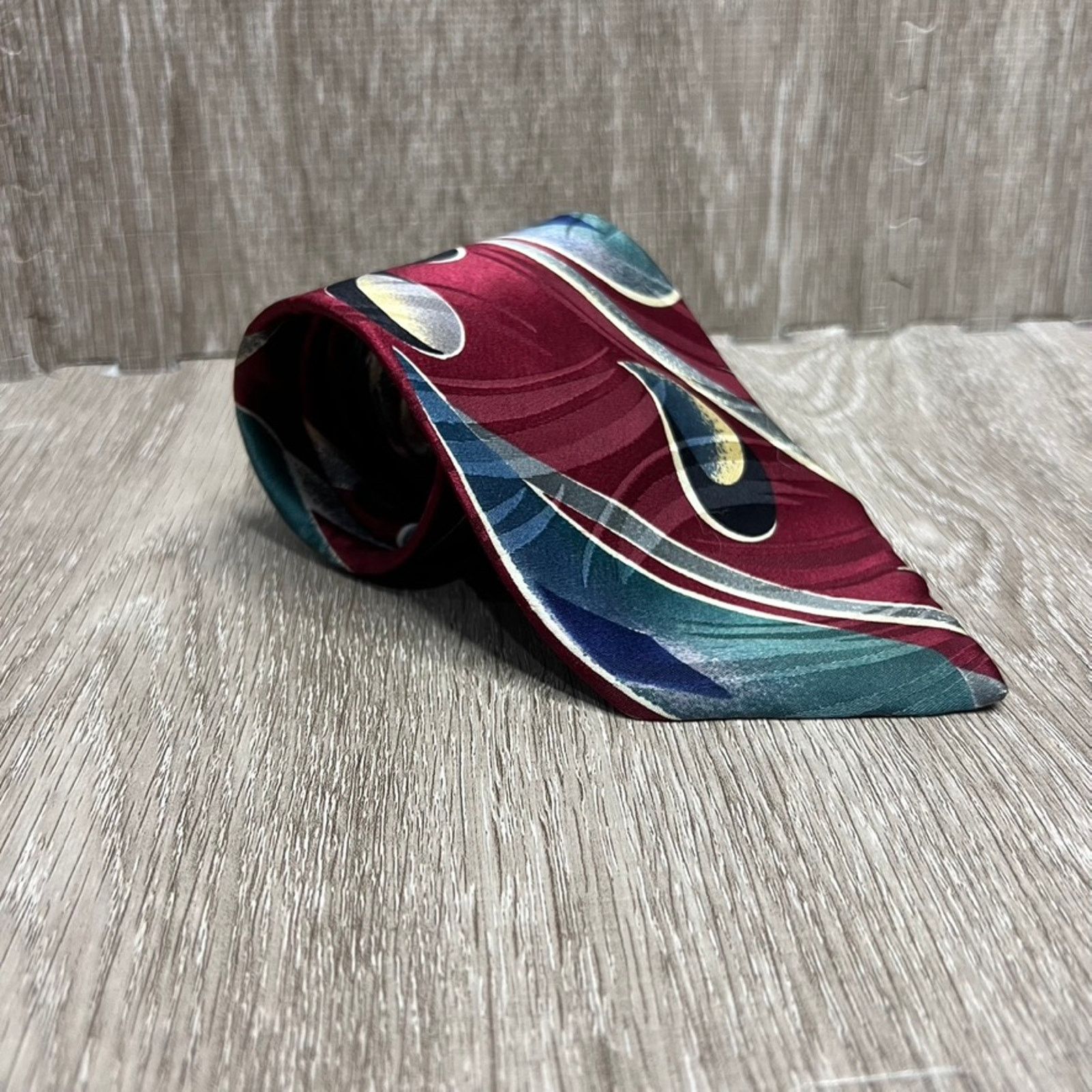 Oscar De La Renta Oscar de la Renta Men's Silk Tie Multicolor Geometric Size ONE SIZE - 1 Thumbnail