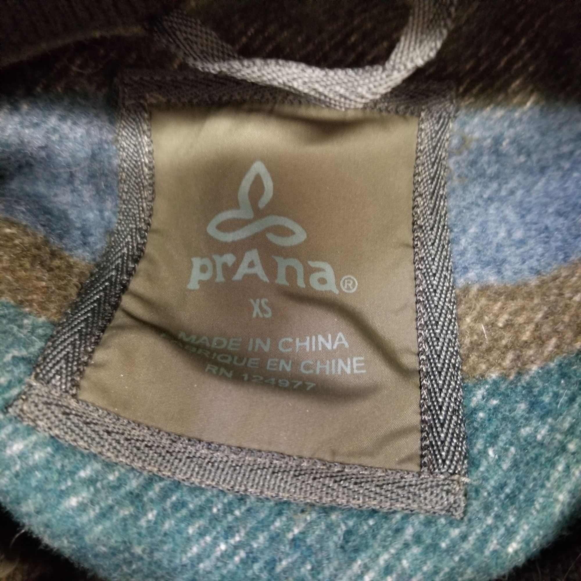 Prana Prana XS Green Blue Plaid Wool LILY Jacket Knit Winter Layer Size XS / US 0-2 / IT 36-38 - 4 Thumbnail