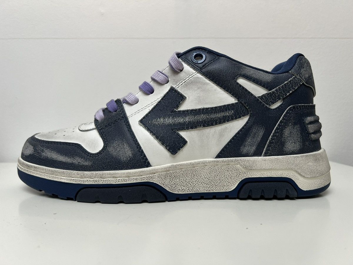 Off-White Off-White Out of Office Vintage Leather 'Navy Blue' Size US 10 / EU 43 - 7 Thumbnail