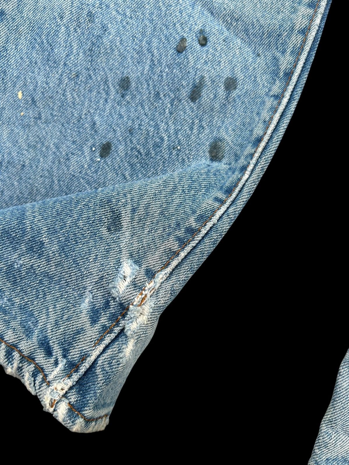 Levi's Vintage Clothing 80's THRASHED Levis 524 Selvedge Grunge Punk Denim Jeans Size US 28 / EU 44 - 7 Thumbnail
