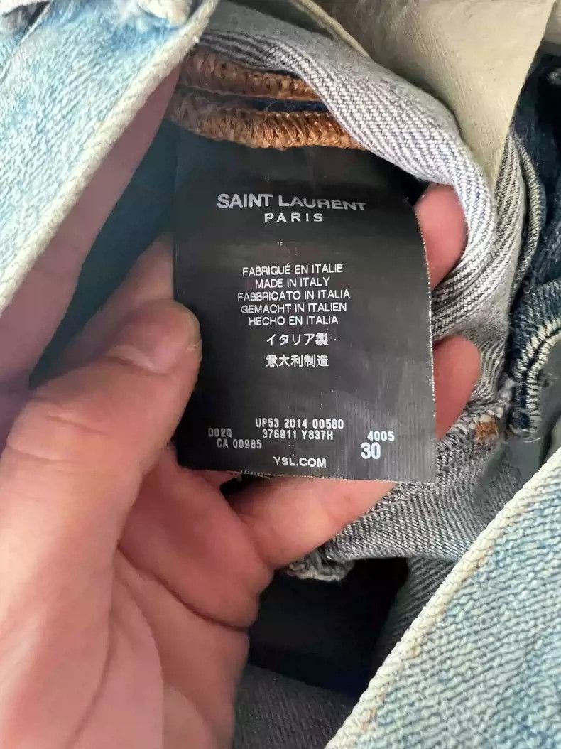 Saint Laurent Paris Saint Laurent Paris 15ss washed light blue four cut jeans-2 Size US 30 / EU 46 - 4 Thumbnail