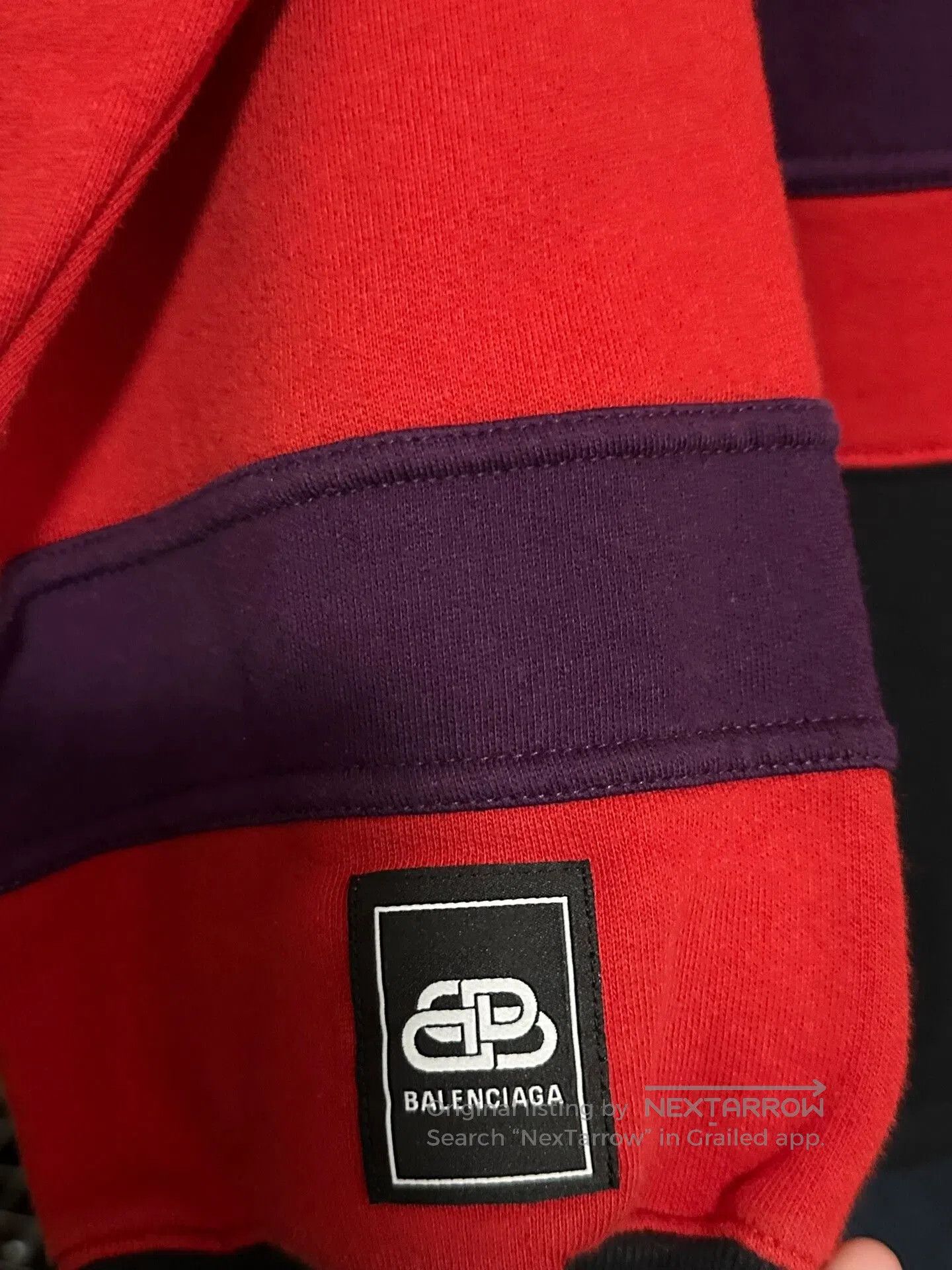Balenciaga balenciaga red high-neck half-zip sweatshirt. Size US M / EU 48-50 / 2 - 6 Thumbnail