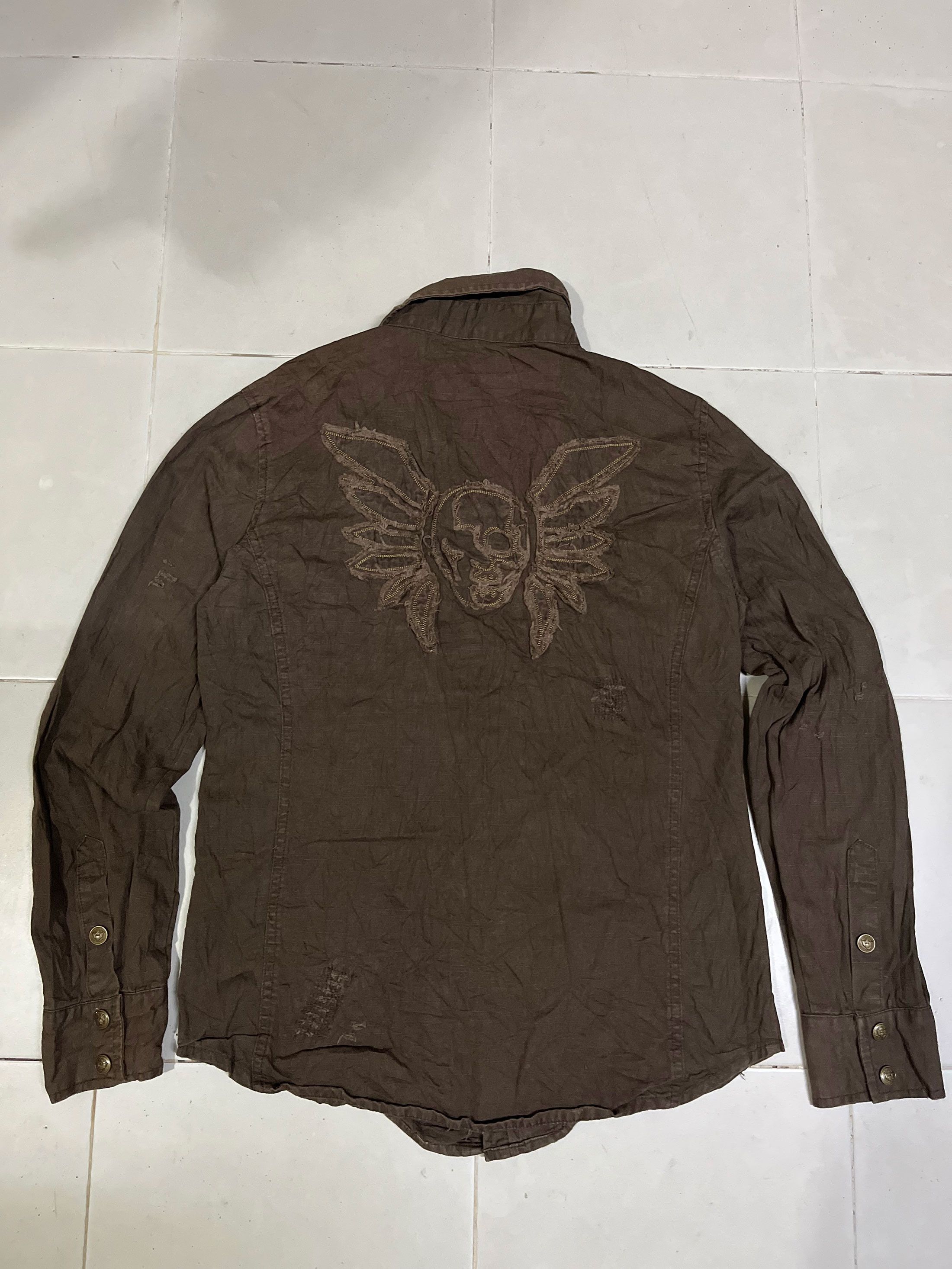 In The Attic × Japanese Brand Distressed Skull Patches Snap Button Zipper Pocket Size US M / EU 48-50 / 2 - 5 Thumbnail