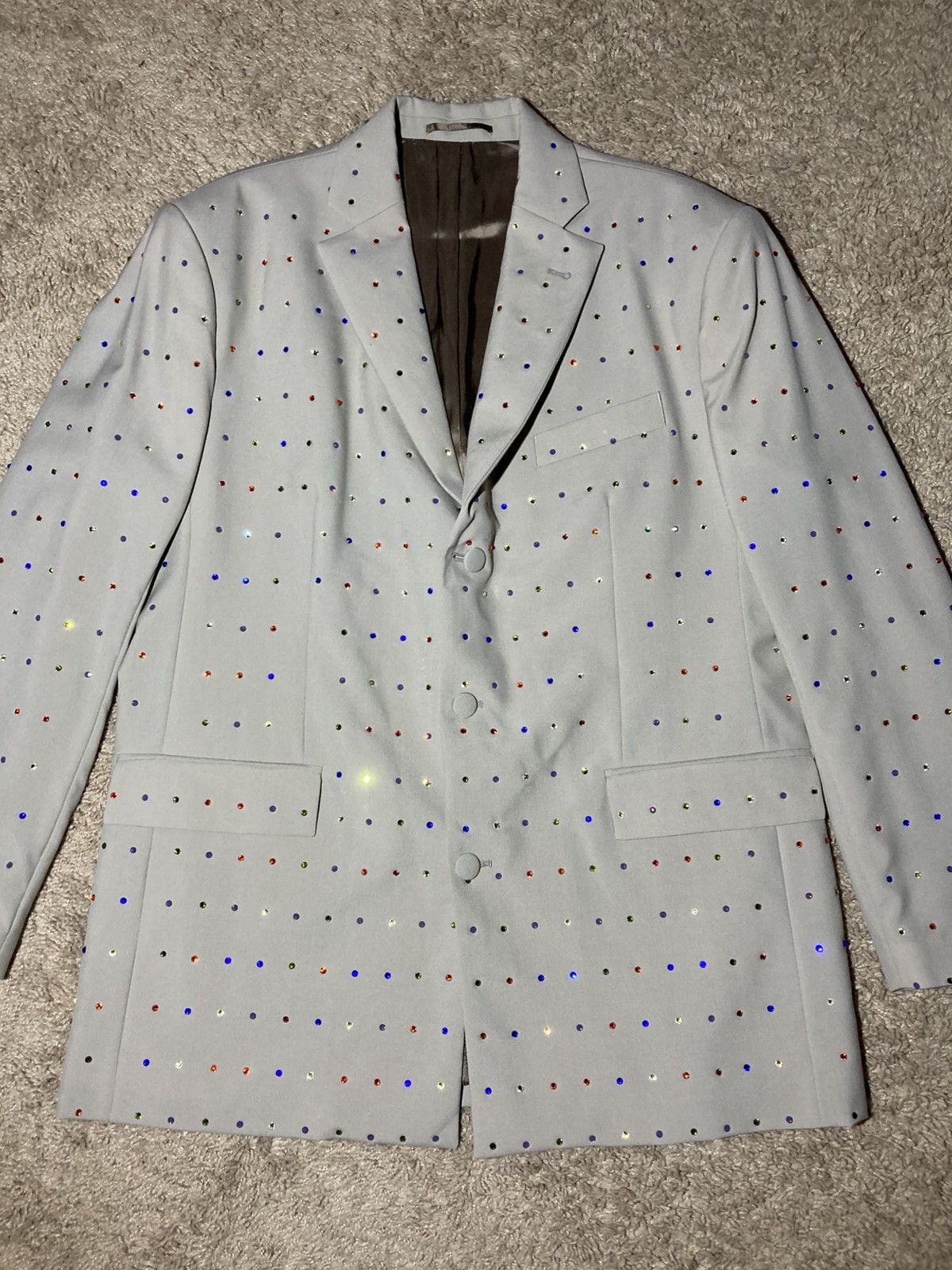Martine Rose New AW21 Martine Rose Rhinestone Jewel Tailored Suit Pants Size 48R - 1 Thumbnail