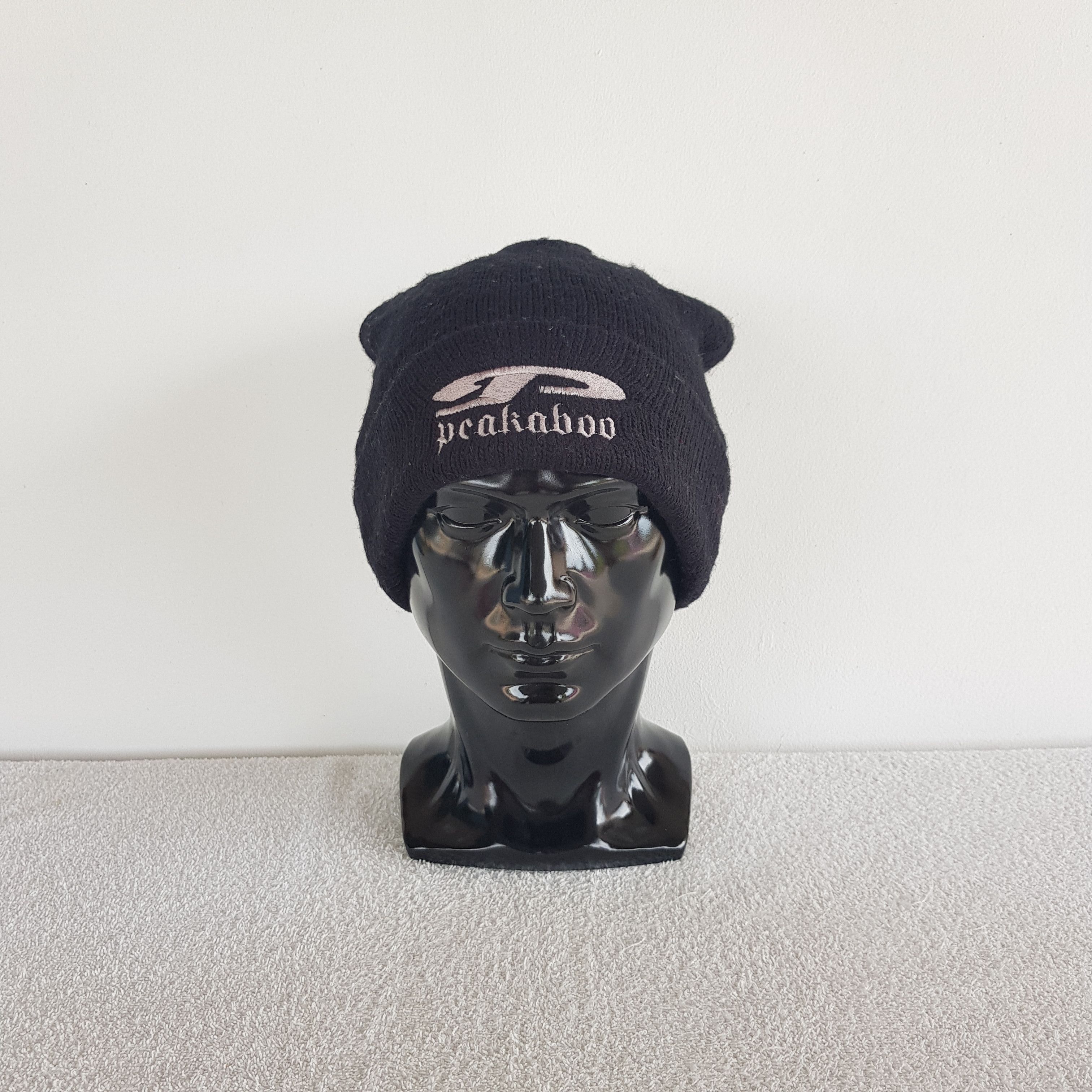 Japanese Brand Vintage Peakaboo Beanie Knit Crochet Snow Caps Hats. Size ONE SIZE - 2 Thumbnail
