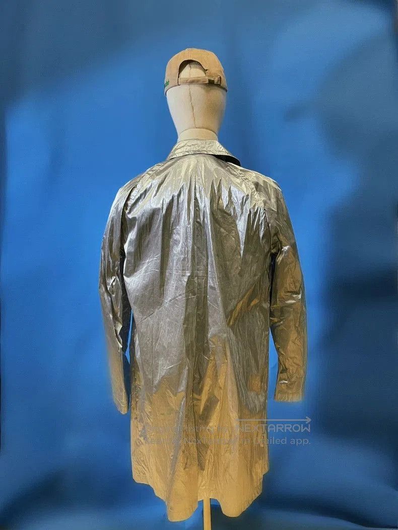 Dries Van Noten Dries Van Noten Metallic Trench Coat. Size US L / EU 52-54 / 3 - 4 Thumbnail