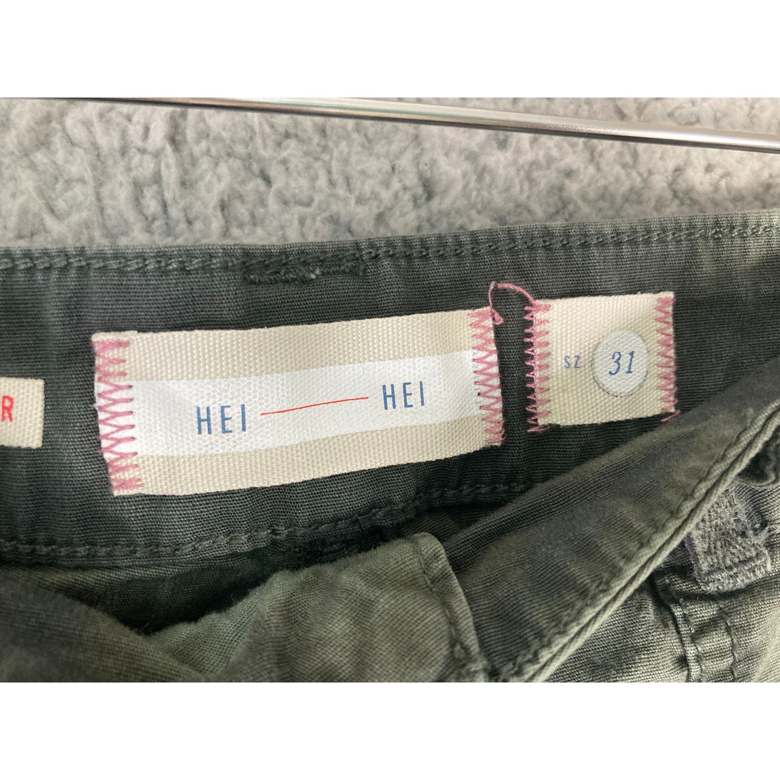 Other Womens Cargo Pants Size 31 Green Comfortable Size 31" - 3 Thumbnail
