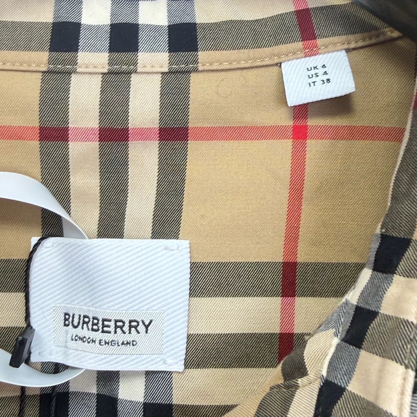 Burberry Burberry Check Shirt Dress/ Size XXS / US 00 / IT 34 - 6 Thumbnail
