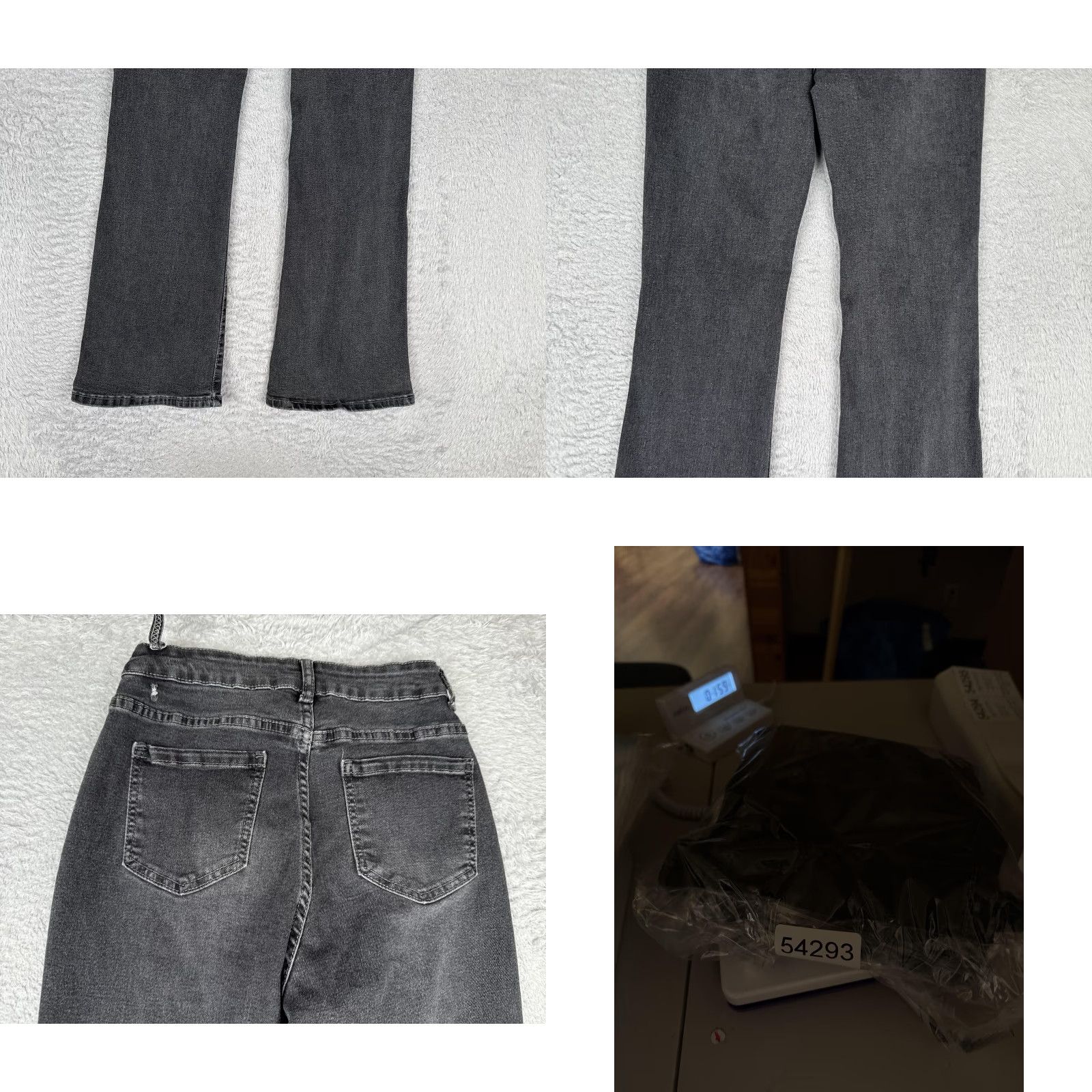 AG Jeans Womens Jeans Flare Charcoal Denim 22 Mid Rise Button Fly Stretch 22x27 Size 40" / US 18 - 10 Thumbnail