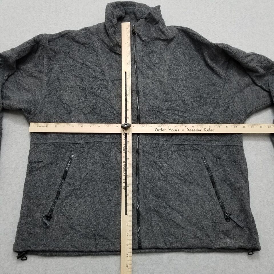 Columbia Columbia Fleece Jacket Mens Large Gray Pockets Full Zip Size US L / EU 52-54 / 3 - 4 Thumbnail