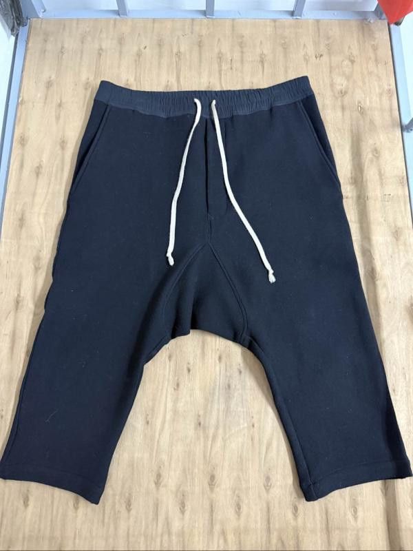 Rick Owens Rick Owens Black Wool Drawstring Pants Size US 34 / EU 50 - 2 Thumbnail