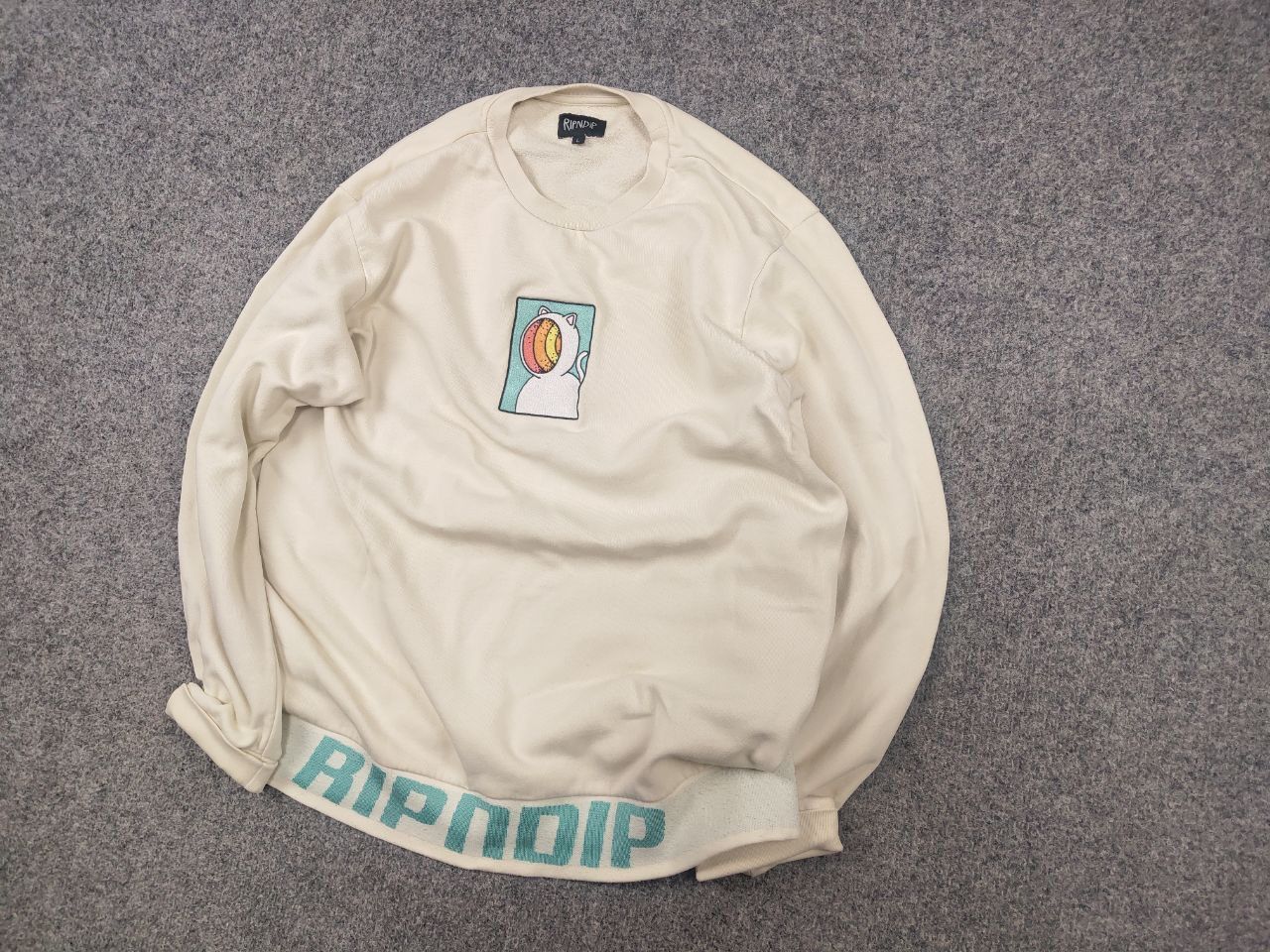 RIPNDIP RIPNDIP Open Mind Crew Neck Embroidered Logo Sweatshirt Size US L / EU 52-54 / 3 - 5 Thumbnail