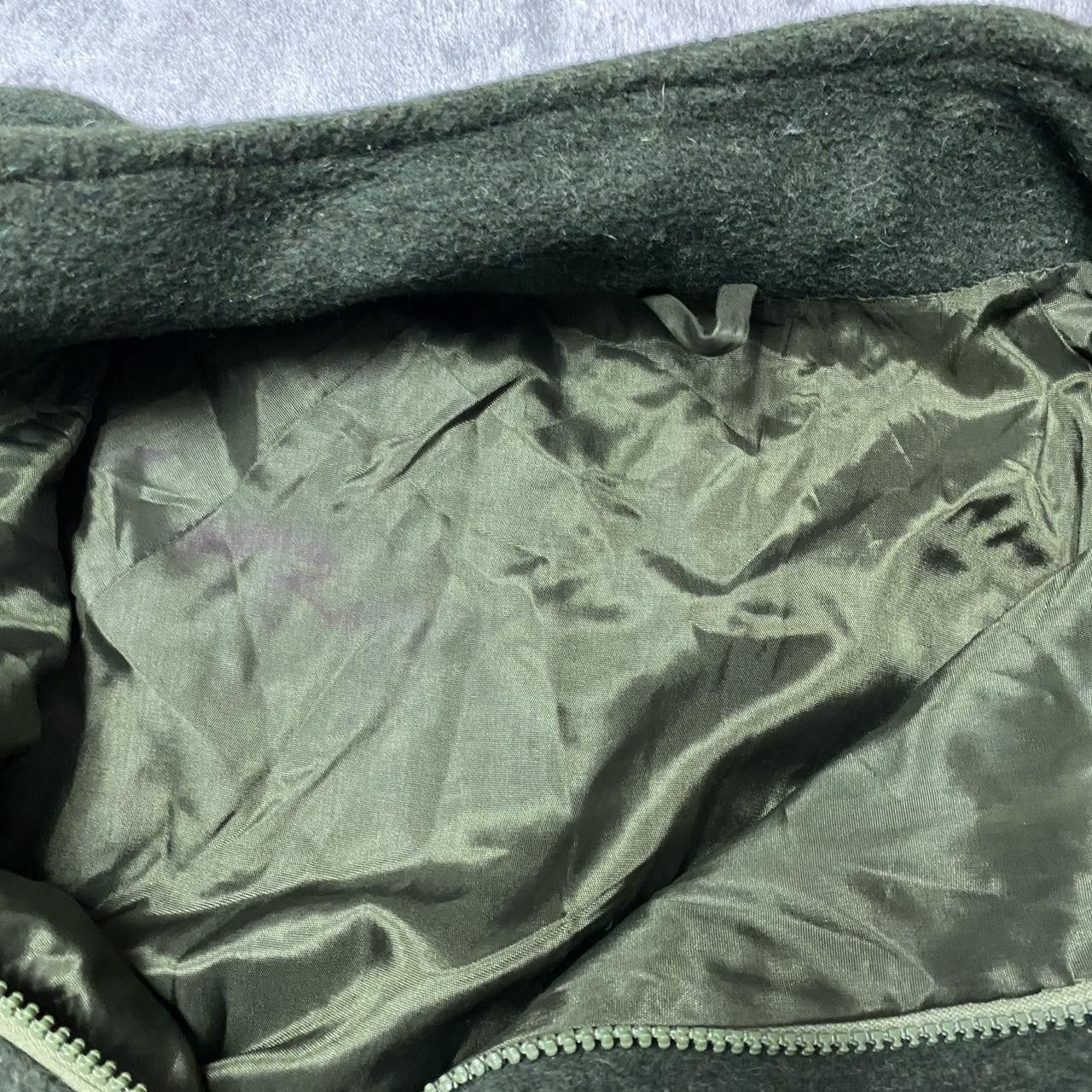 Other Green and cream wool bomber jacket jacket Size US M / EU 48-50 / 2 - 3 Thumbnail