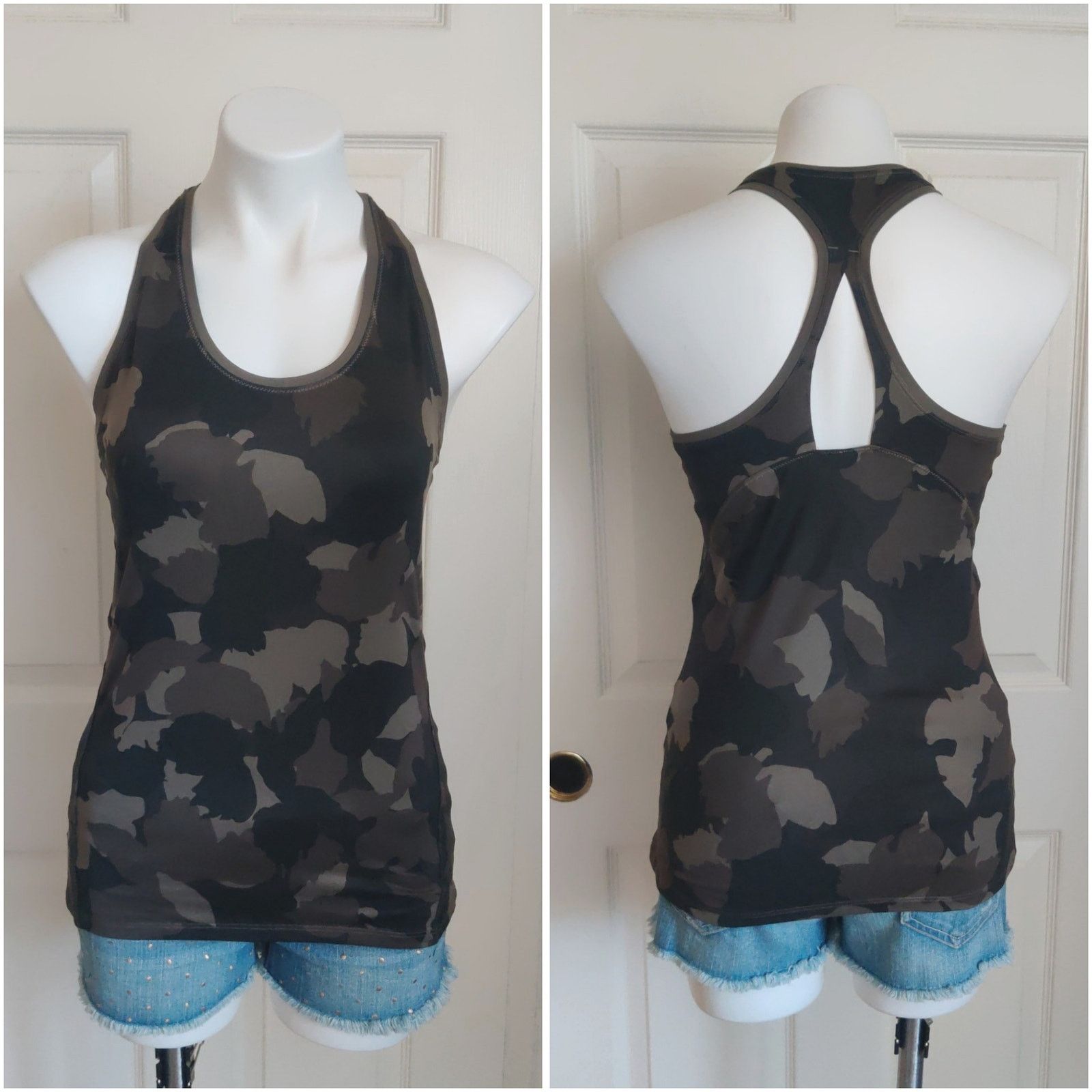 Athleta Athleta Limitless Camo Keyhole Tank sz XS Size XS / US 0-2 / IT 36-38 - 1 Thumbnail