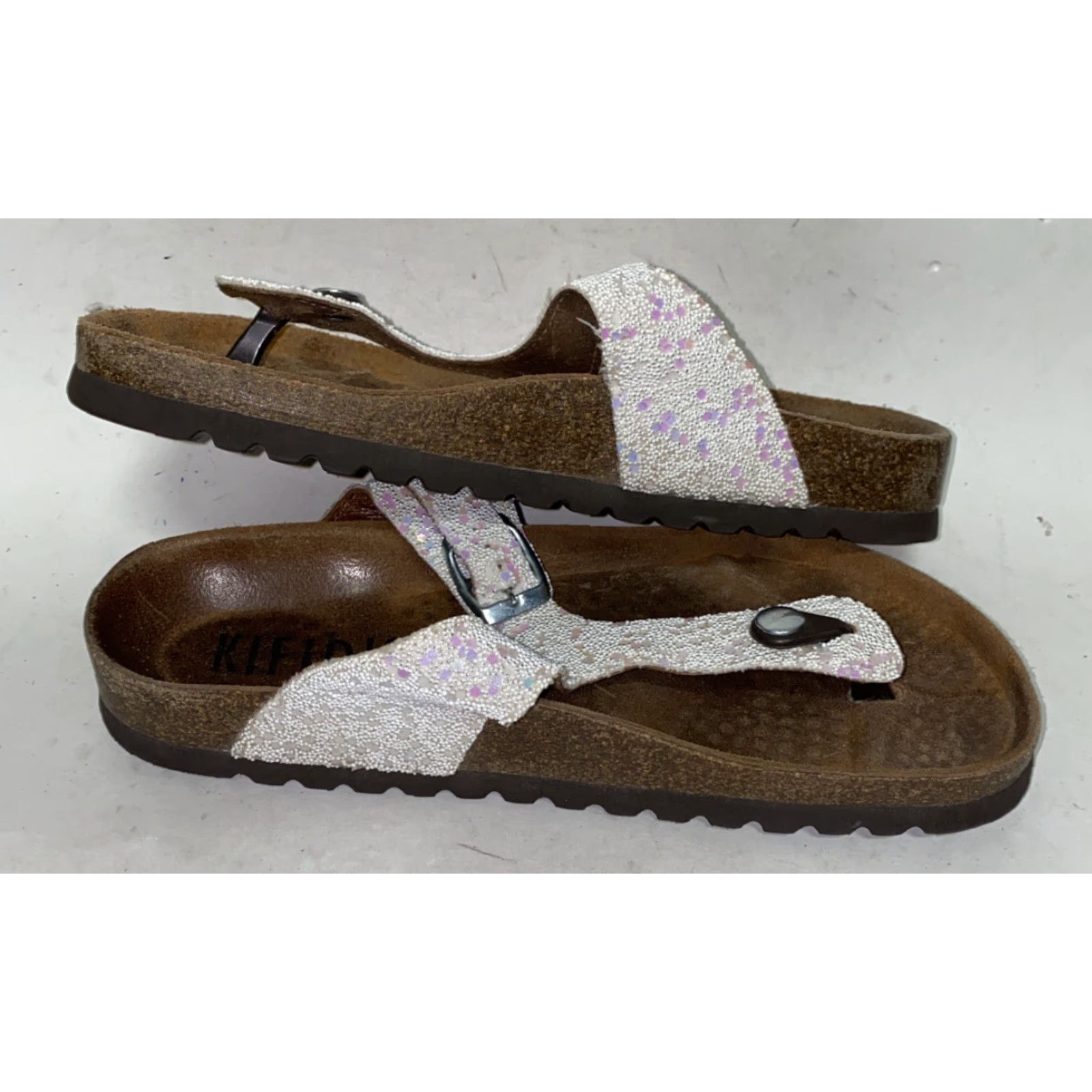 Vintage Kifidis Sandals WOMENS Suede Clip-On Brown 39 EUR / 8USA US 8 M Width USA Theme Women’s Shoes Size US 8 / IT 38 - 4 Thumbnail