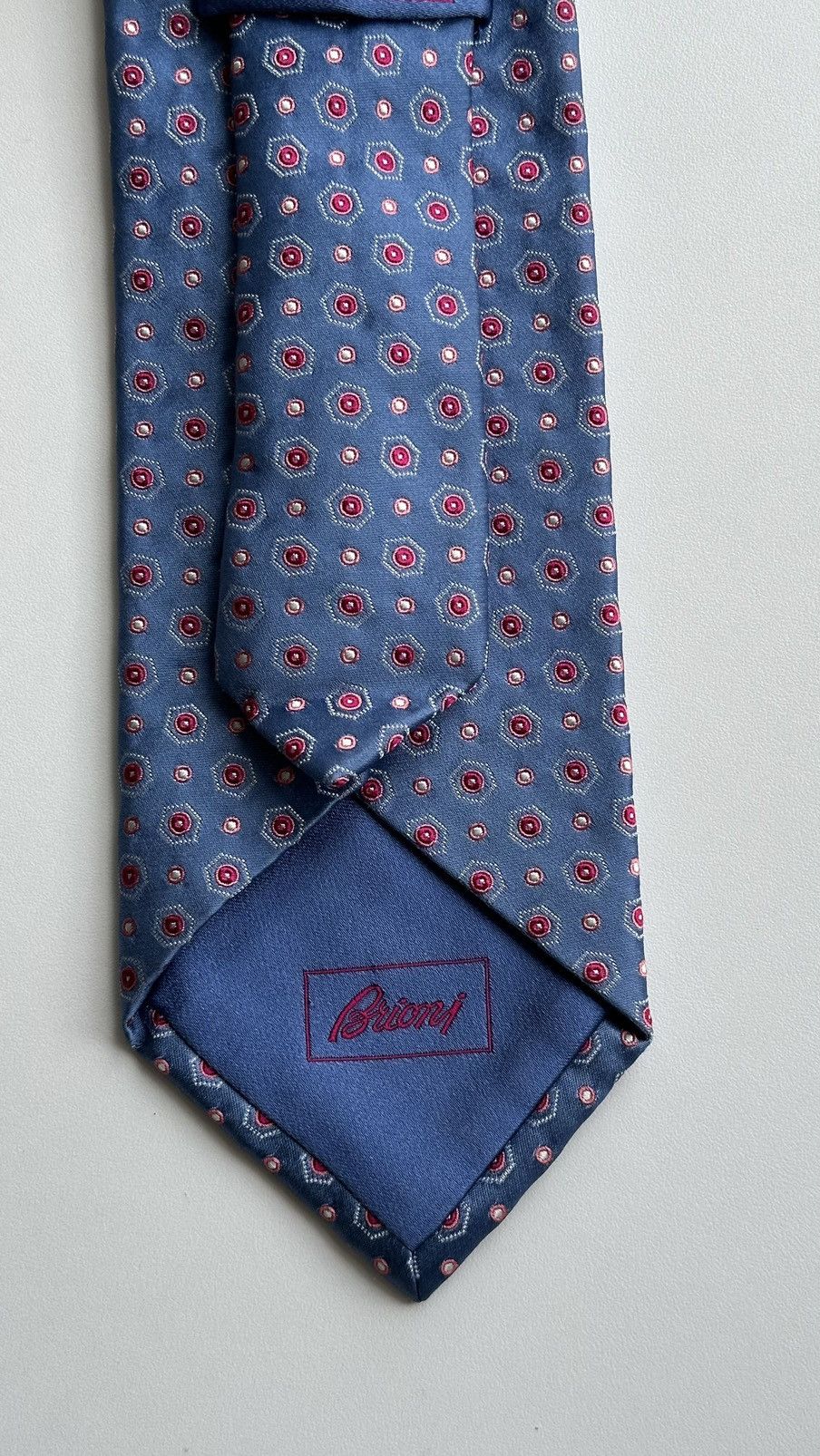 Brioni Brioni Men Blue Classic Tie HandMade In Italy 100% Silk Size ONE SIZE - 7 Thumbnail