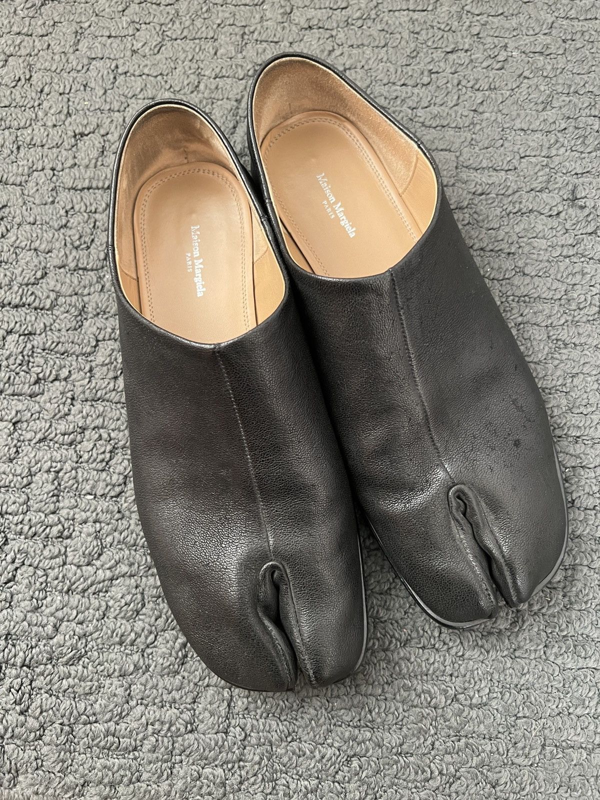 Maison Margiela Maison Margiela Tabi Leather Babouche | Grailed