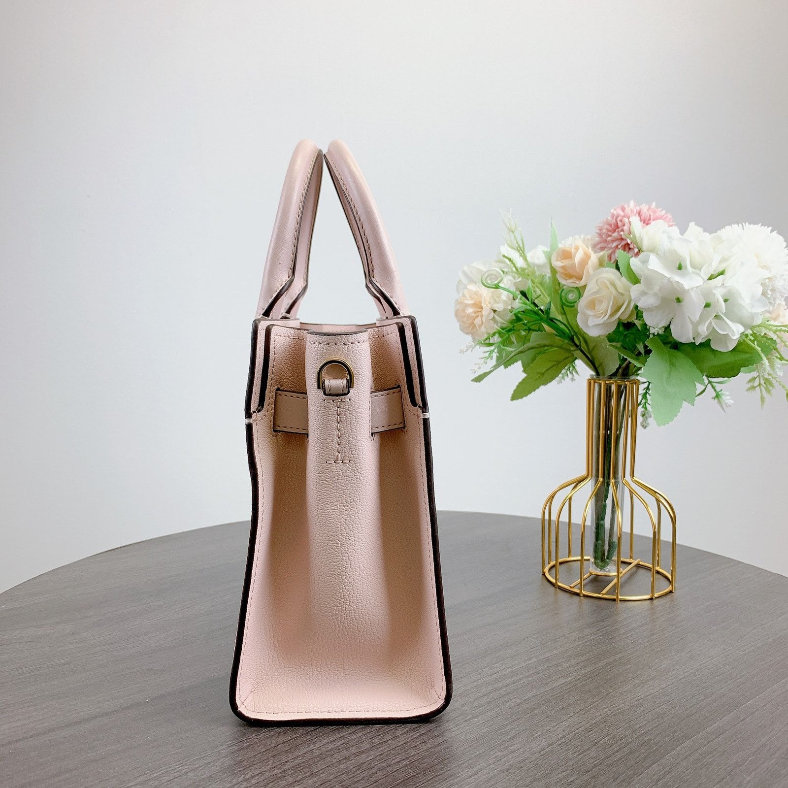 Michael Kors Michael Kors 35F1GHMS1B Hamilton Small Logo Satchel IN PWDR Size ONE SIZE - 5 Thumbnail