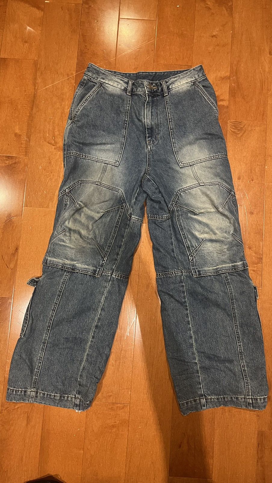 Juun.J JUUN.J WIDE LEGGED WASH DENIM Size US 30 / EU 46 - 1 Thumbnail