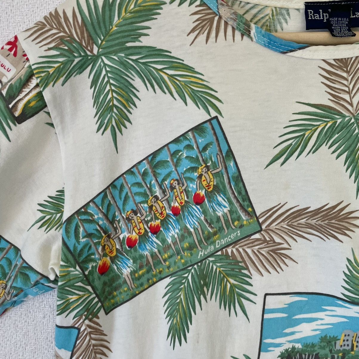 Ralph Lauren Vintage 80s 90s AOP Hawaiian Tropical Postcard Shirt Summer Size US M / EU 48-50 / 2 - 5 Thumbnail