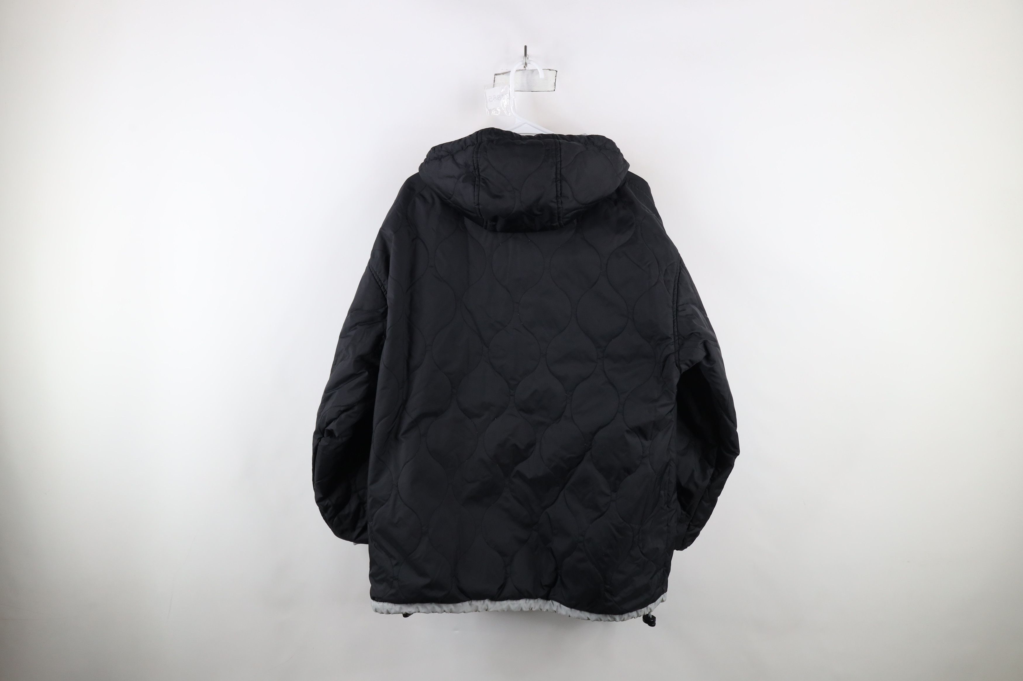Nike × Vintage Vintage 90s Nike Mini Swoosh Reversible Hooded Anorak Jacket Size US M / EU 48-50 / 2 - 15 Thumbnail